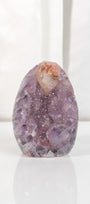 High Quality Purple Sugar Coated Amethyst Cutbase Cluster