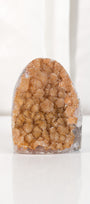 High Quality Orange/Brown Sugar Coated Amethyst Cutbase Cluster