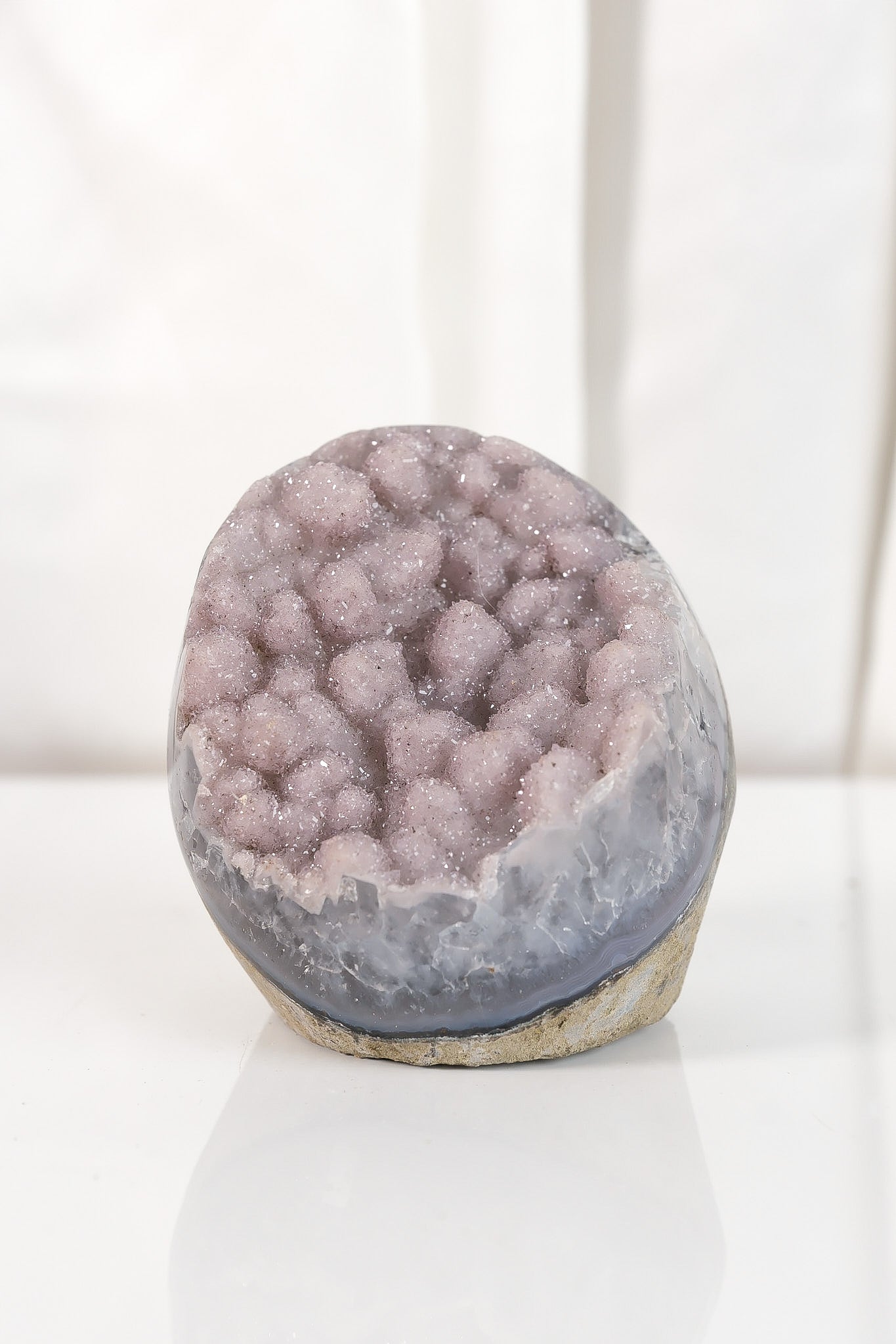 High Quality Rainbow Sugar Coated Amethyst Cutbase Cluster