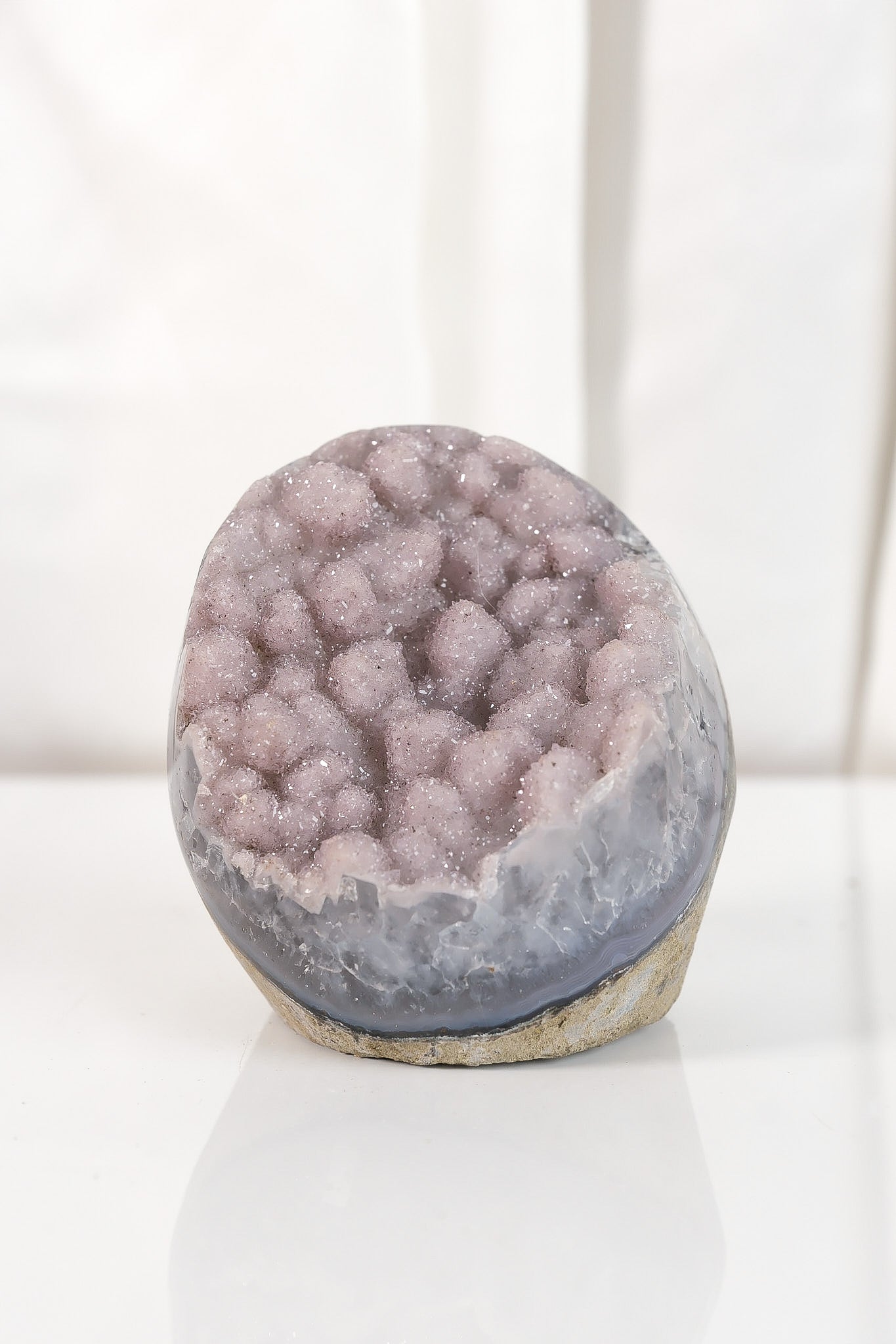 High Quality Rainbow Sugar Coated Amethyst Cutbase Cluster
