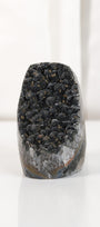 High Quality Black Sugar Coated Amethyst Cutbase Cluster
