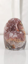 High Quality Burgundy/Pink Sugar Coated Amethyst Cutbase Cluster
