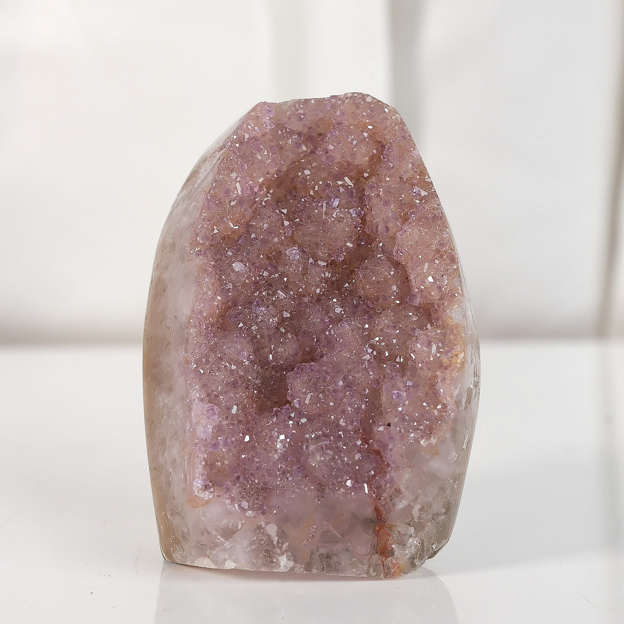 High Quality Purple Sugar Coated Amethyst Cutbase Cluster