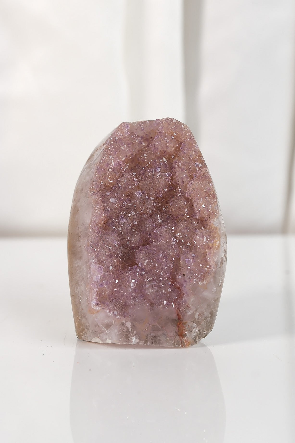 High Quality Purple Sugar Coated Amethyst Cutbase Cluster