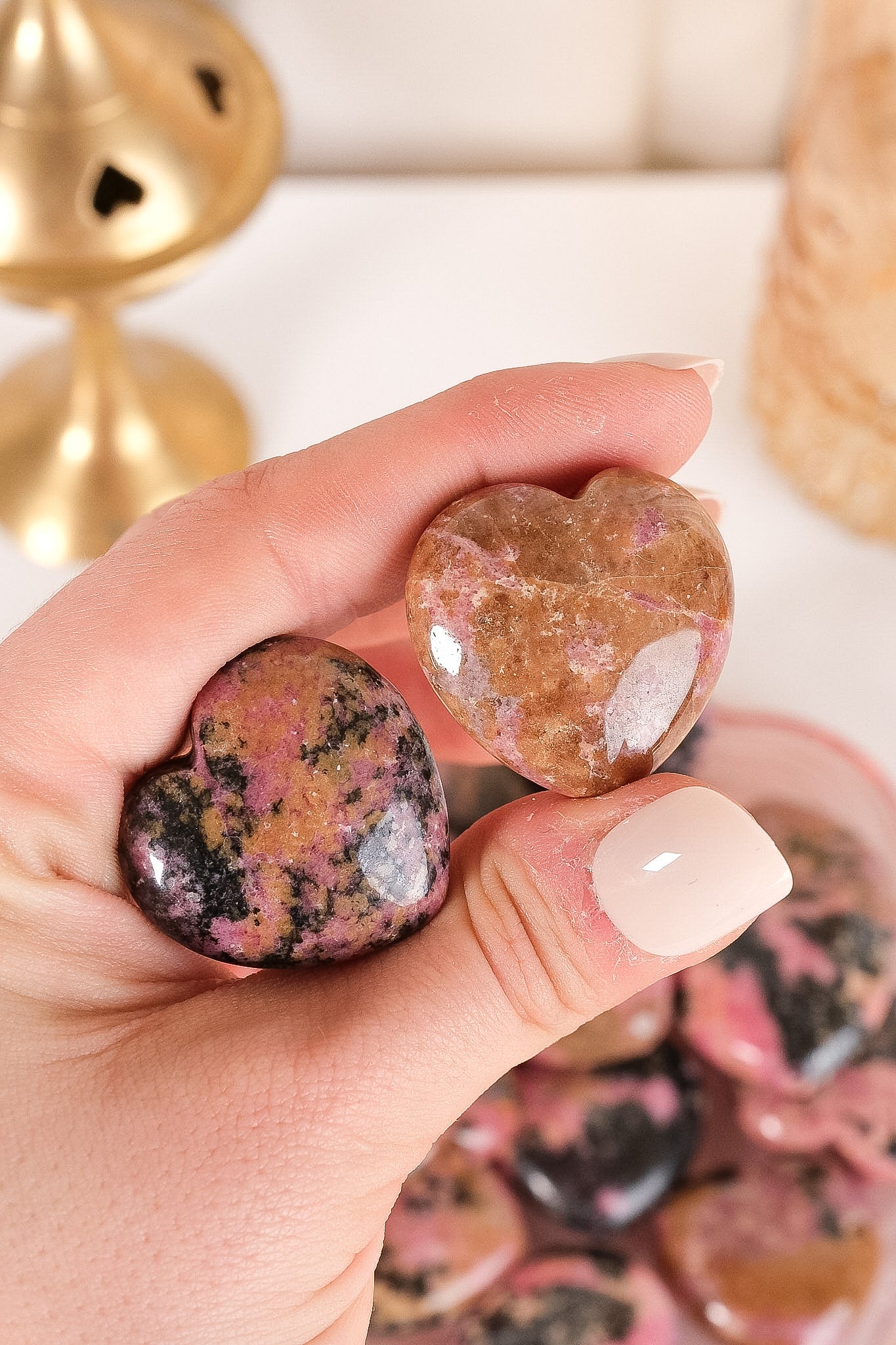 Rhodonite Small Heart