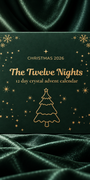 The Twelve Nights Bauble Crystal Advent Calendar by Stones of Virtue