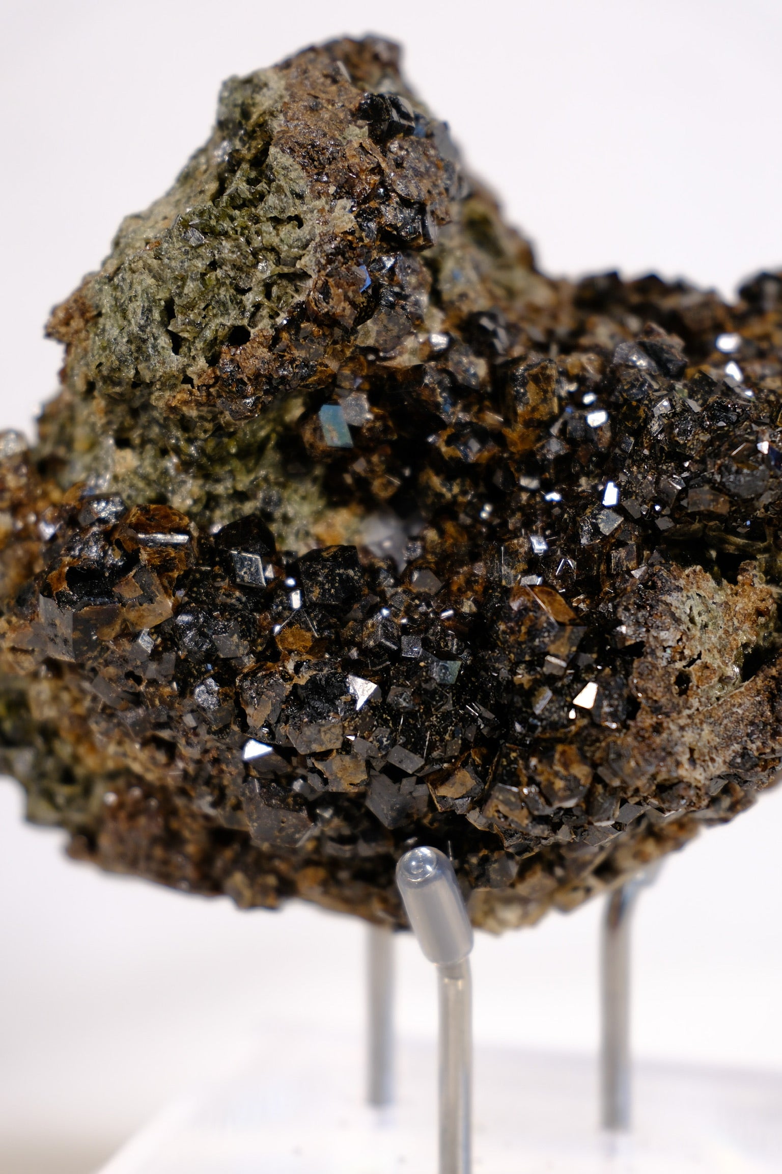Melanite Garnet Cluster