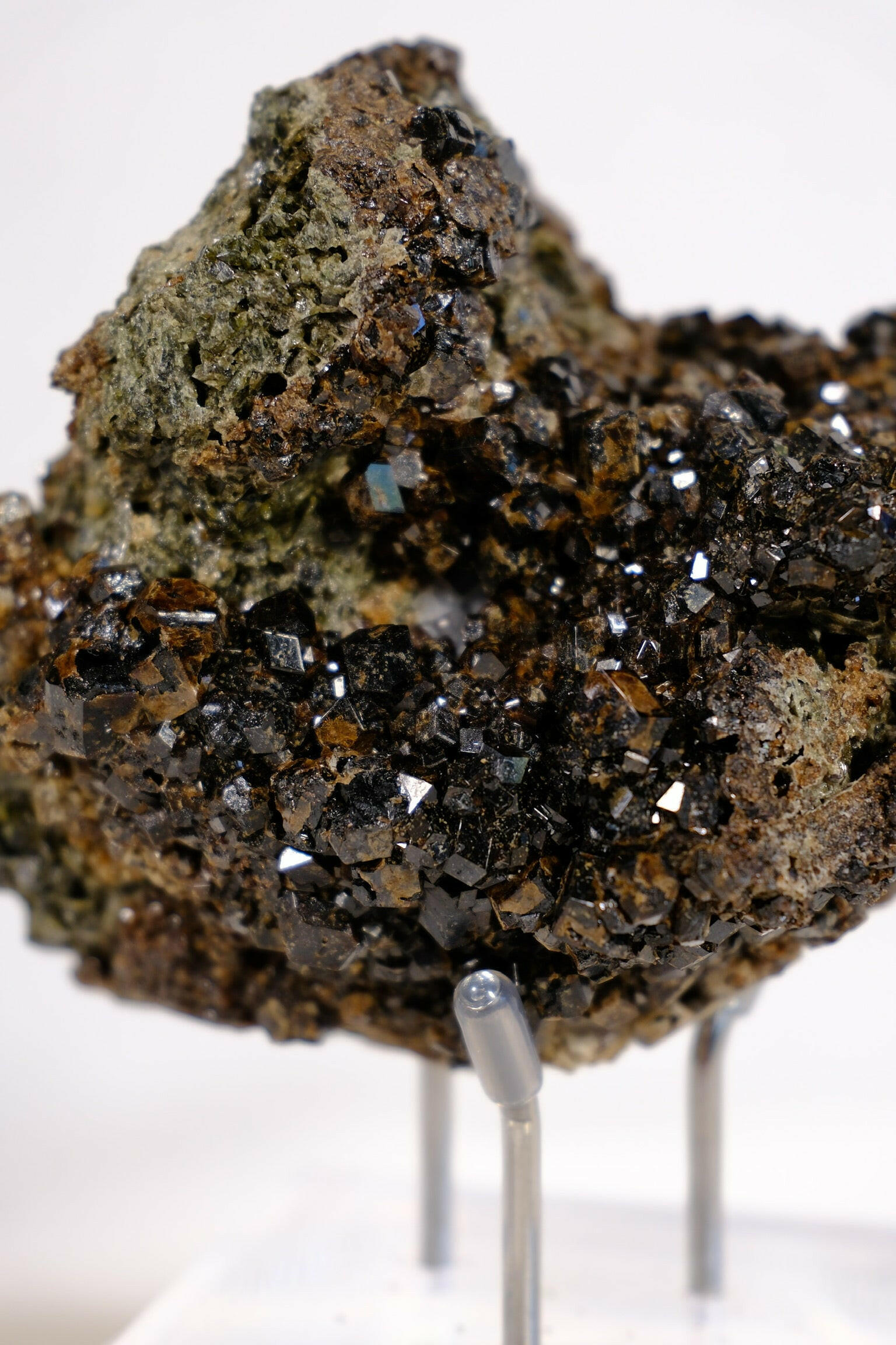 Melanite Garnet Cluster Healing Crystal.