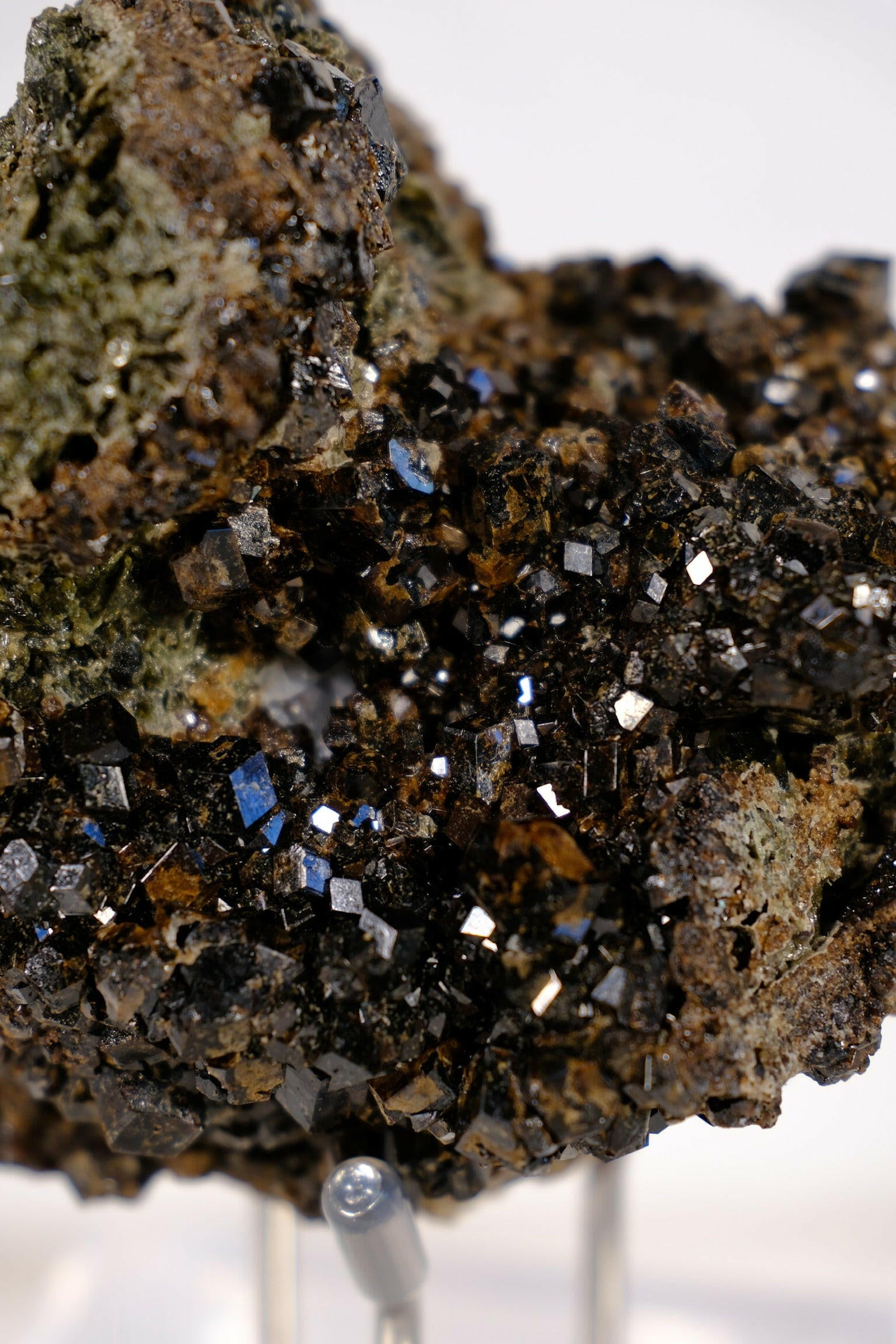 Melanite Garnet Cluster Healing Crystal.