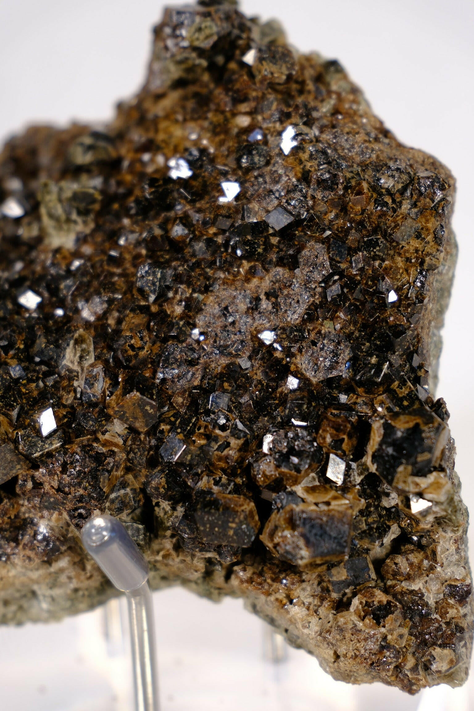 Melanite Garnet Cluster Healing Crystal.