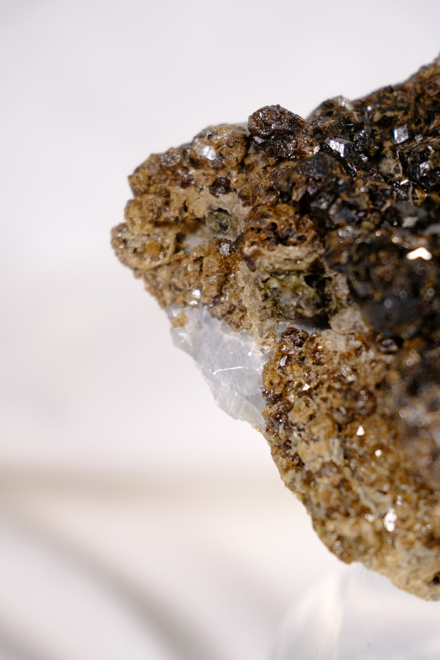 Melanite Garnet Cluster