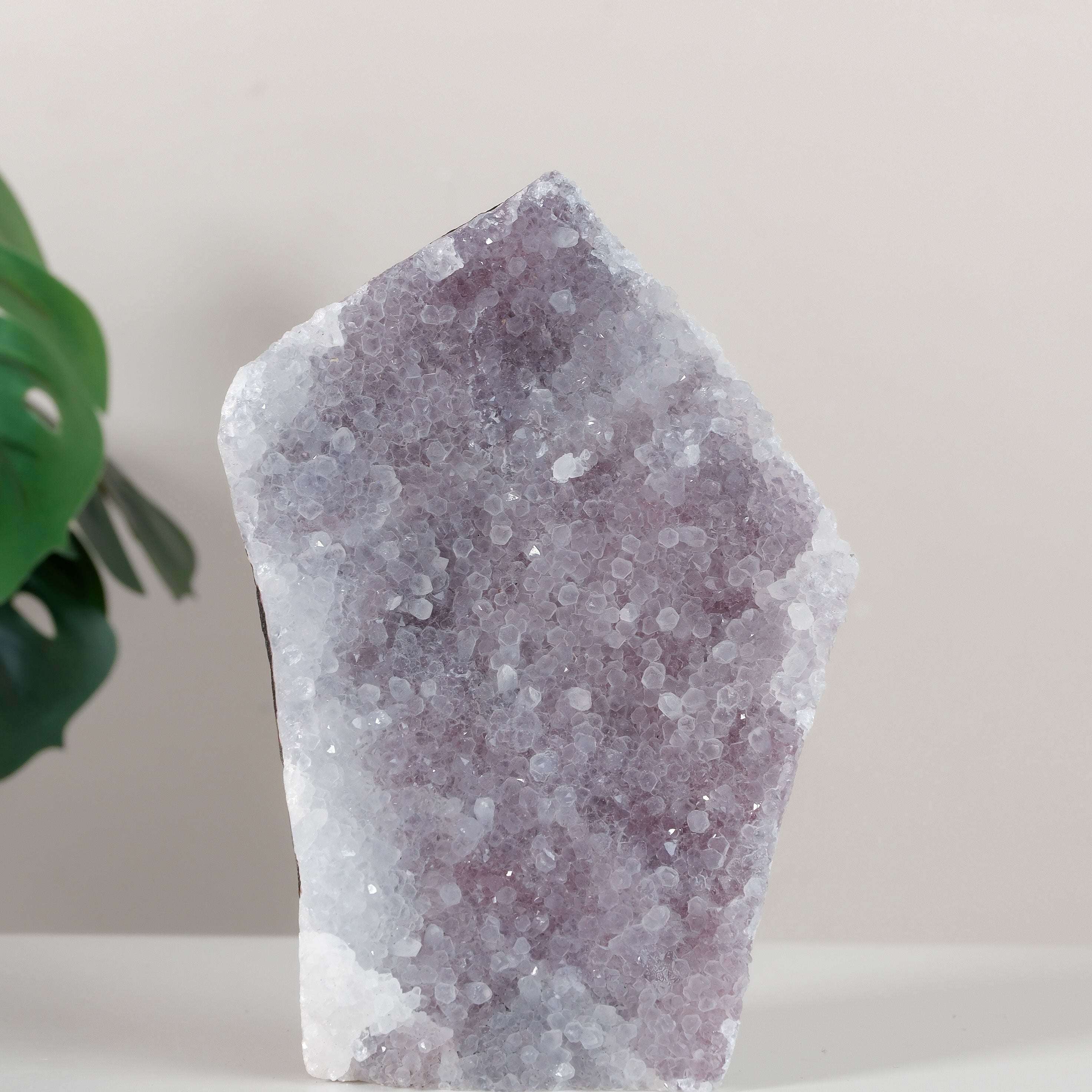 Pink Chalcedony Quartz Cutbase Cluster