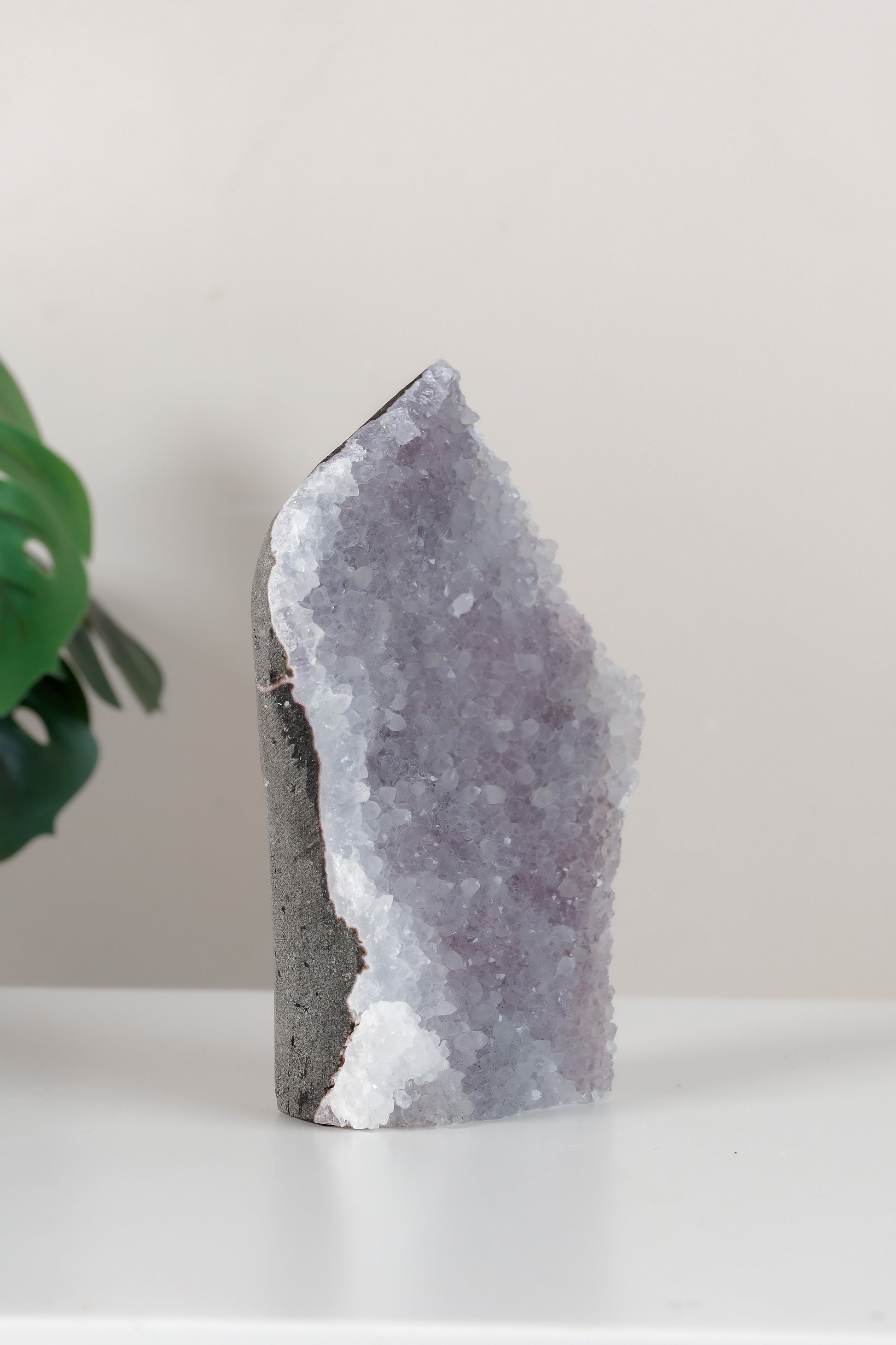 Pink Chalcedony Quartz Cutbase Cluster