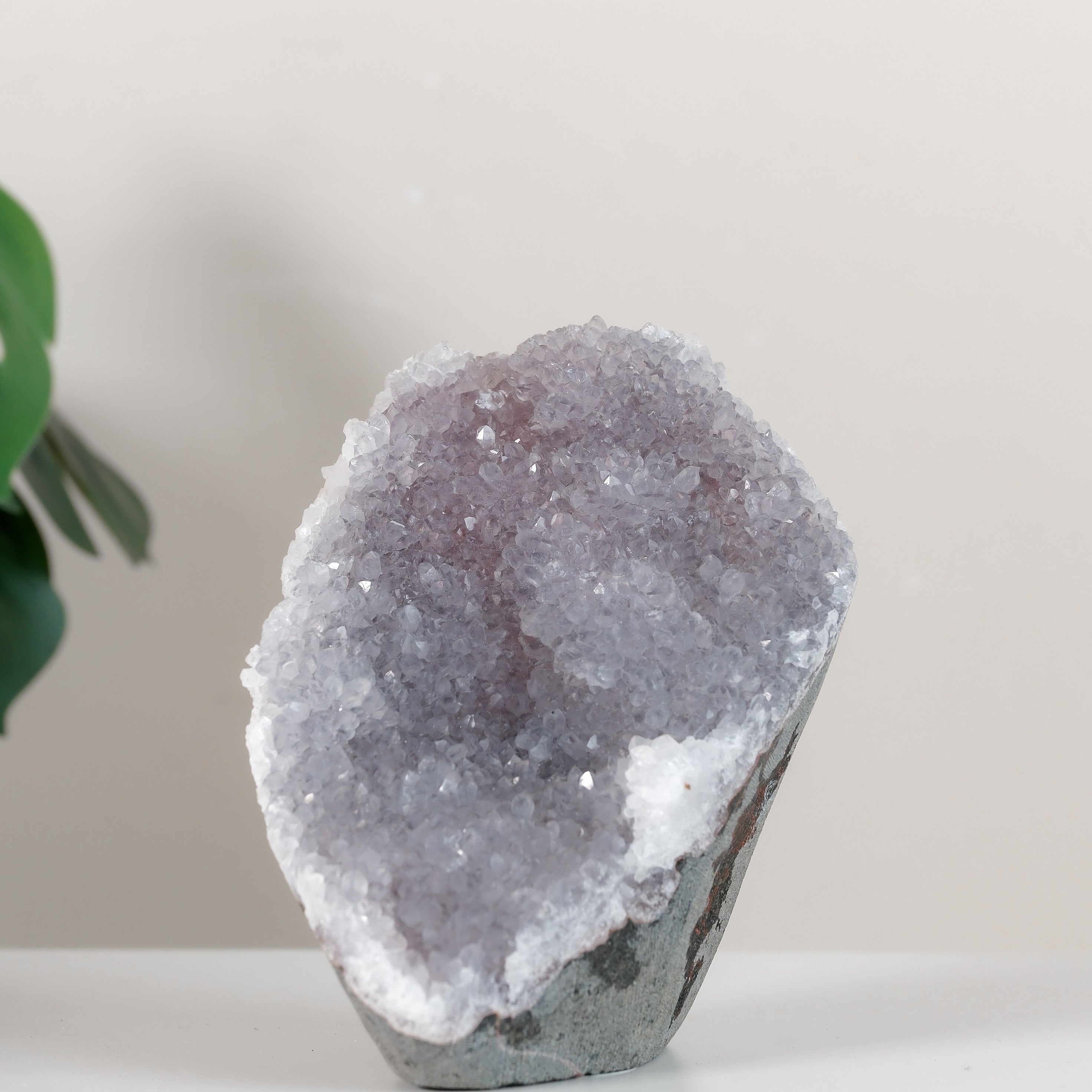 Pink Chalcedony Quartz Cutbase Cluster
