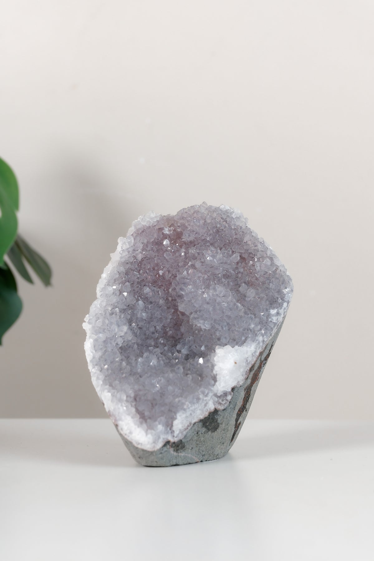 Pink Chalcedony Quartz Cutbase Cluster