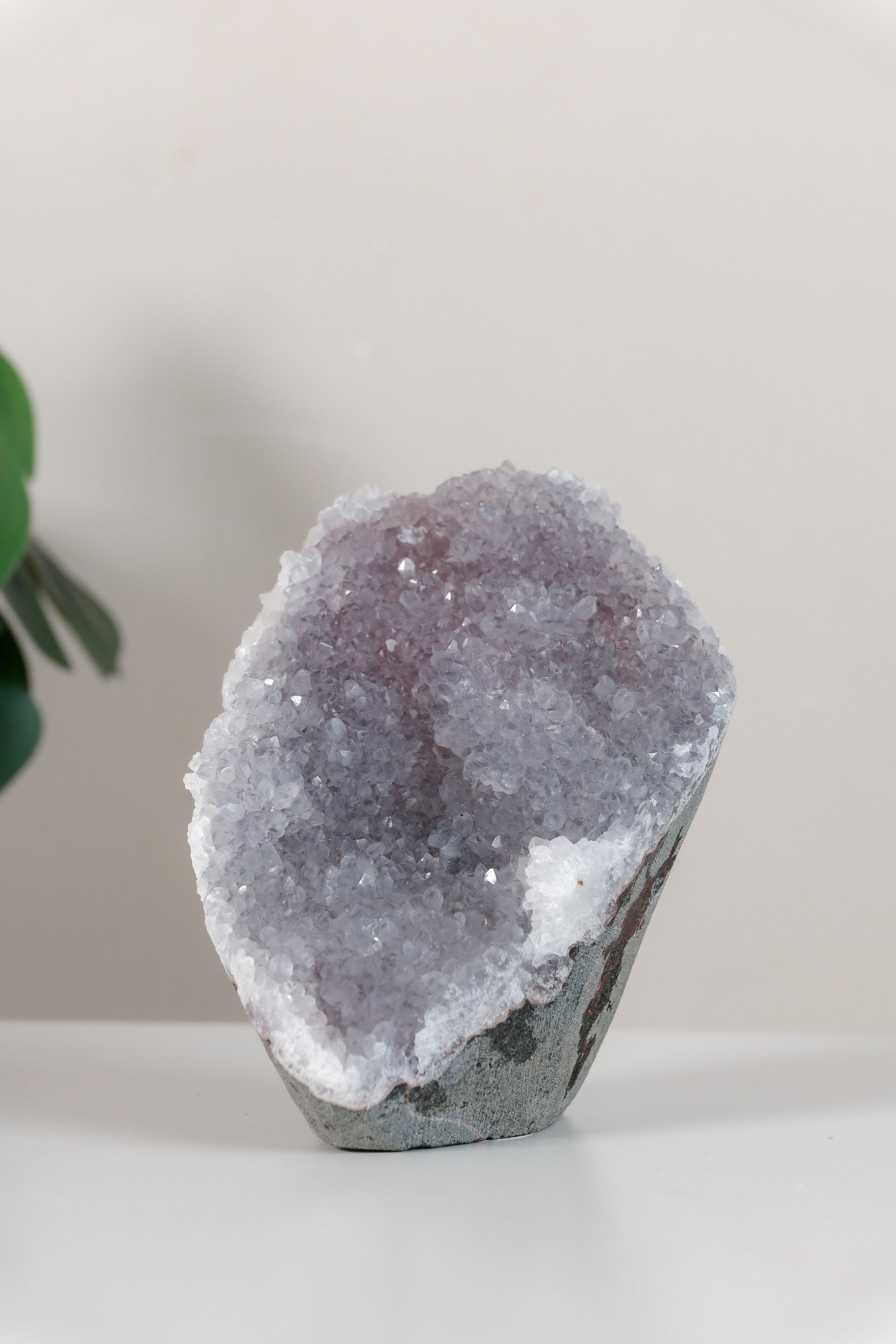 Pink Chalcedony Quartz Cutbase Cluster
