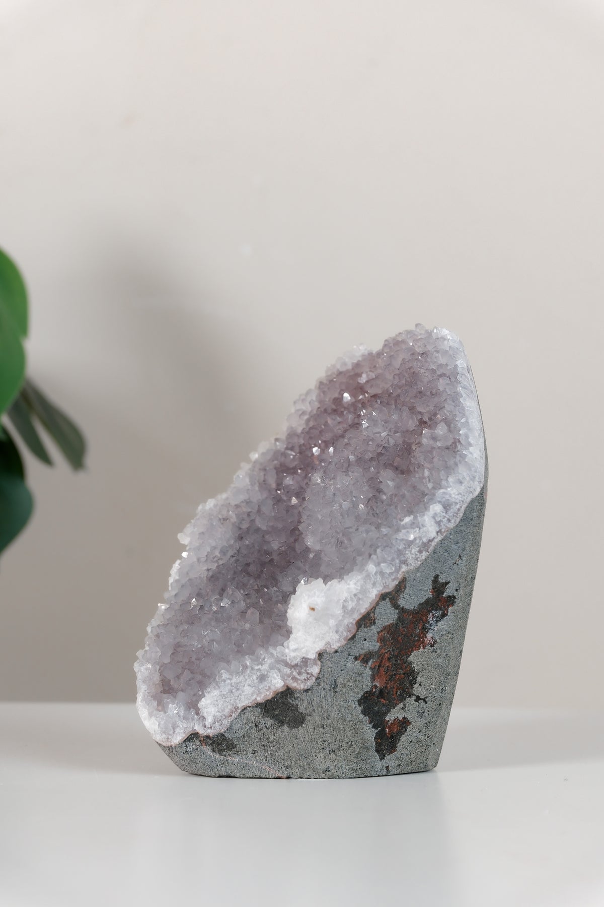 Pink Chalcedony Quartz Cutbase Cluster