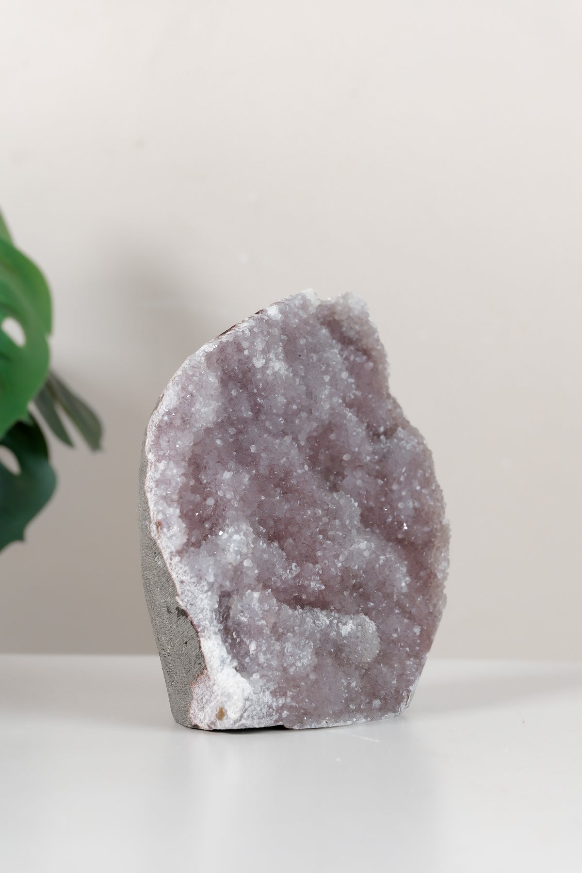 Pink Chalcedony Quartz Cutbase Cluster