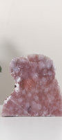 Pink Chalcedony Quartz Cutbase Cluster