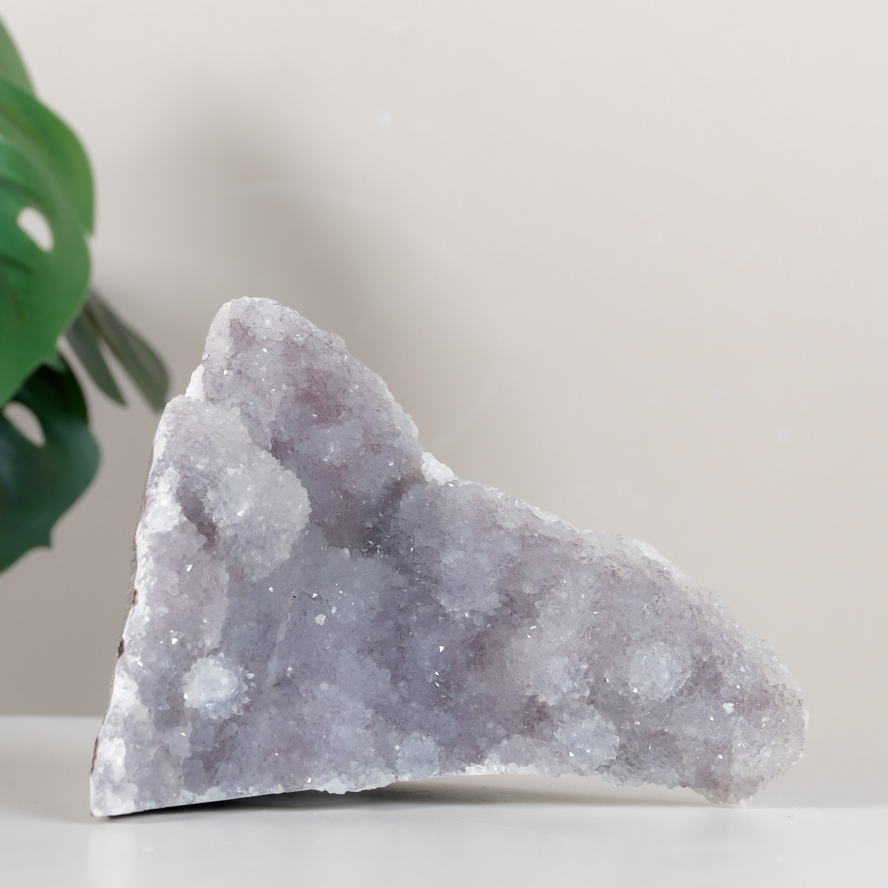 Pink Chalcedony Quartz Cutbase Cluster