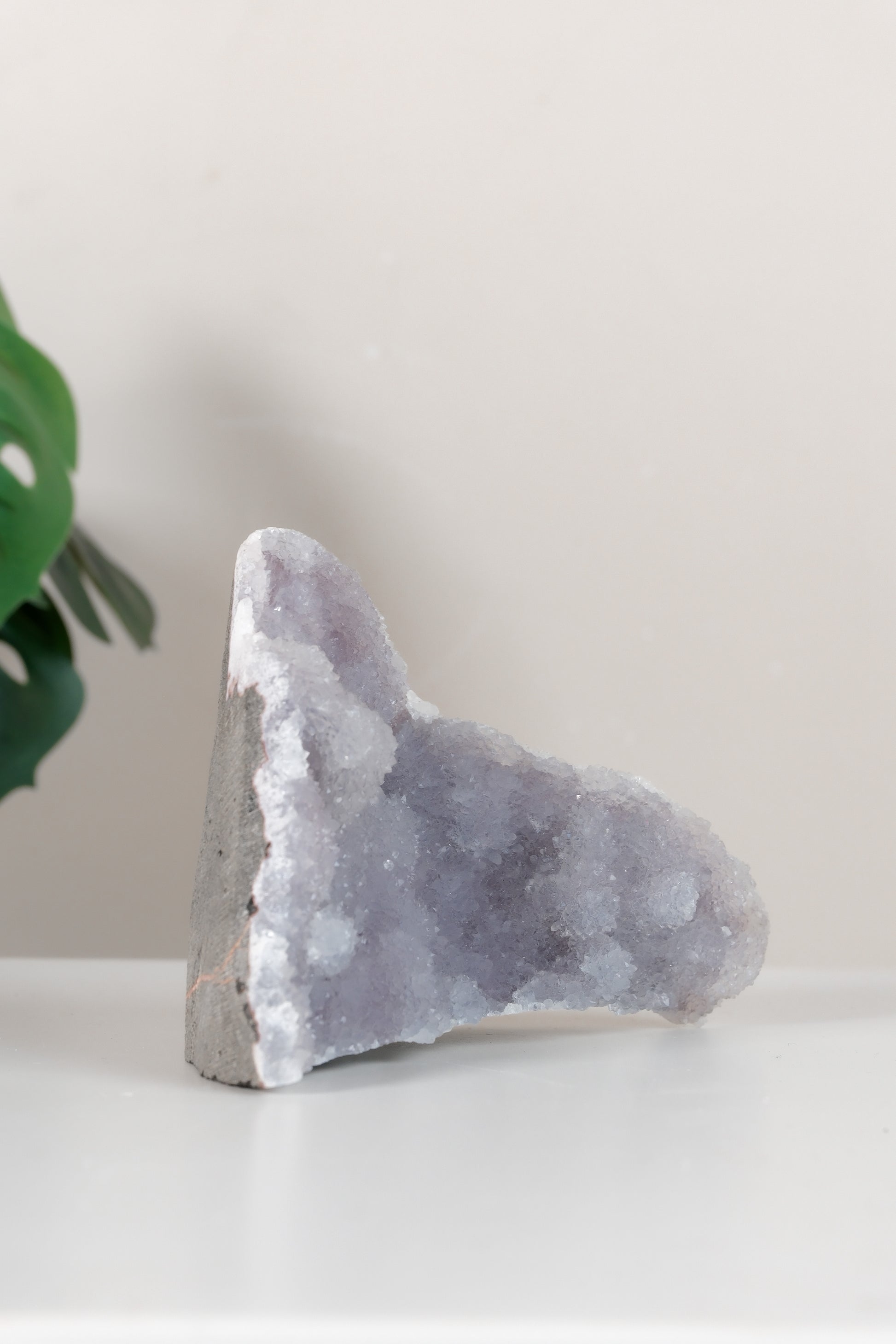 Pink Chalcedony Quartz Cutbase Cluster
