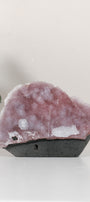 Pink Chalcedony Quartz Cutbase Cluster