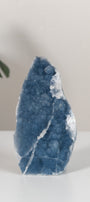Shimmering Botryoidal Blue Chalcedony Cutbase Cluster