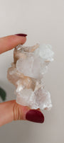 Stilbite on Apophyllite Cluster