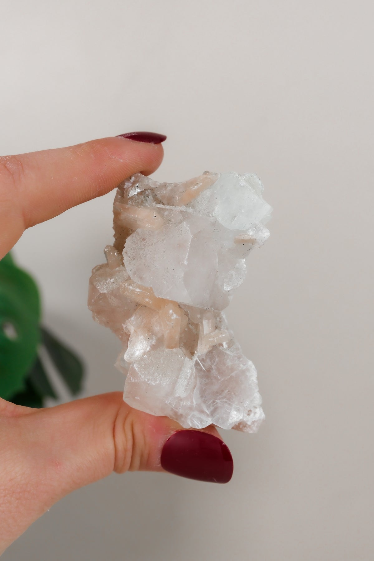 Stilbite on Apophyllite Cluster