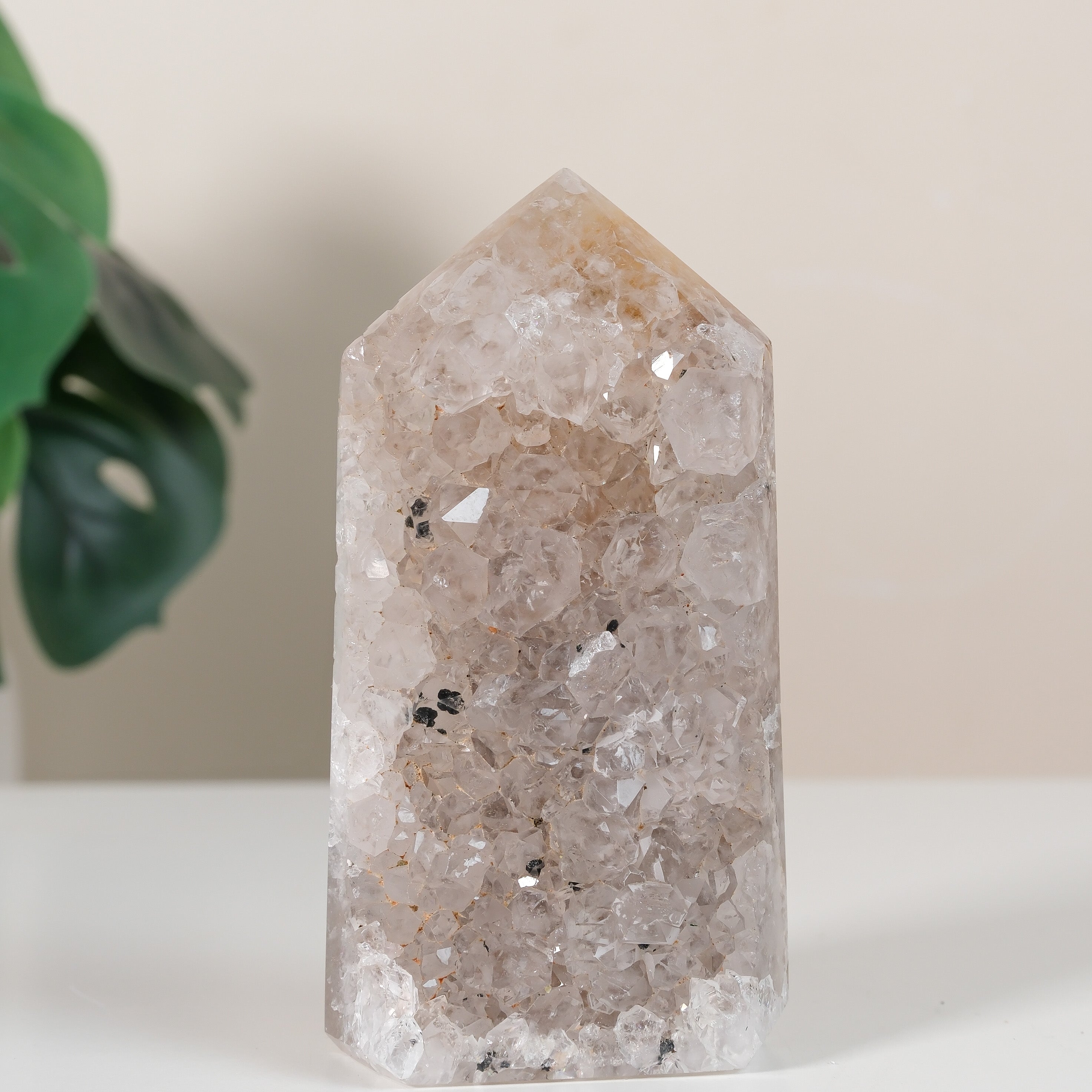 Druzy Agate Tower