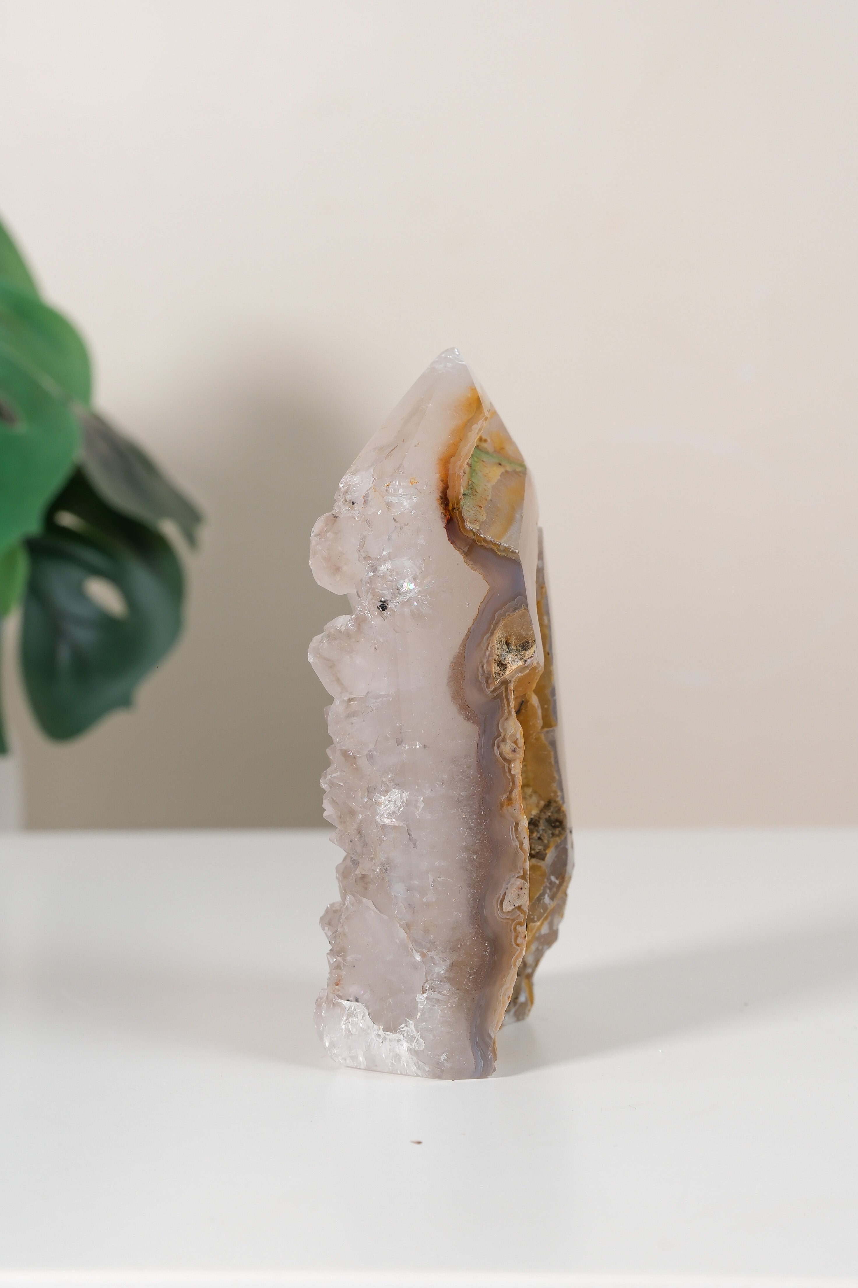 Druzy Agate Tower