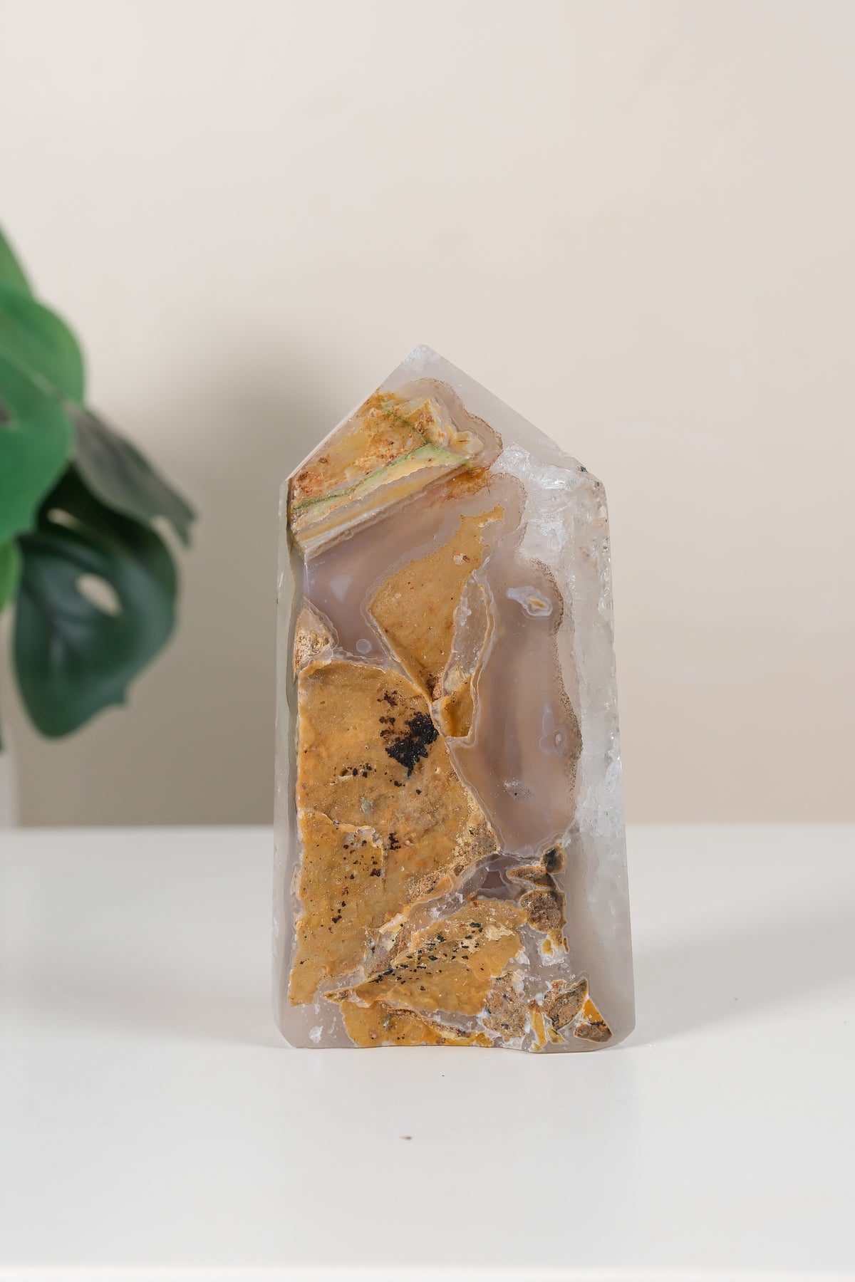 Druzy Agate Tower
