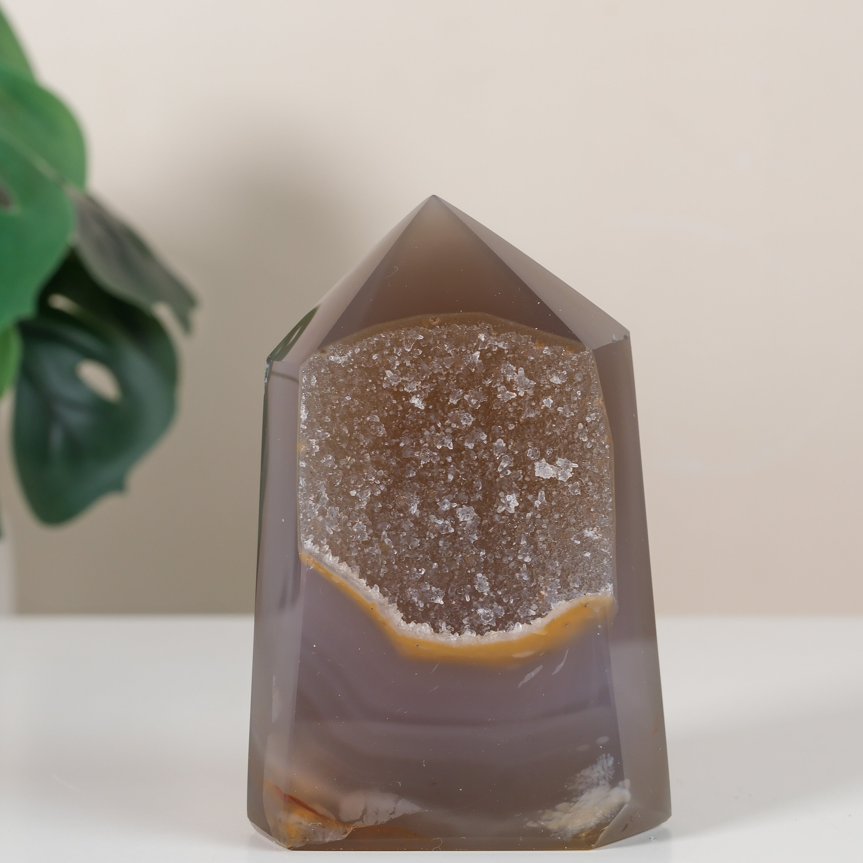 Druzy Agate Tower
