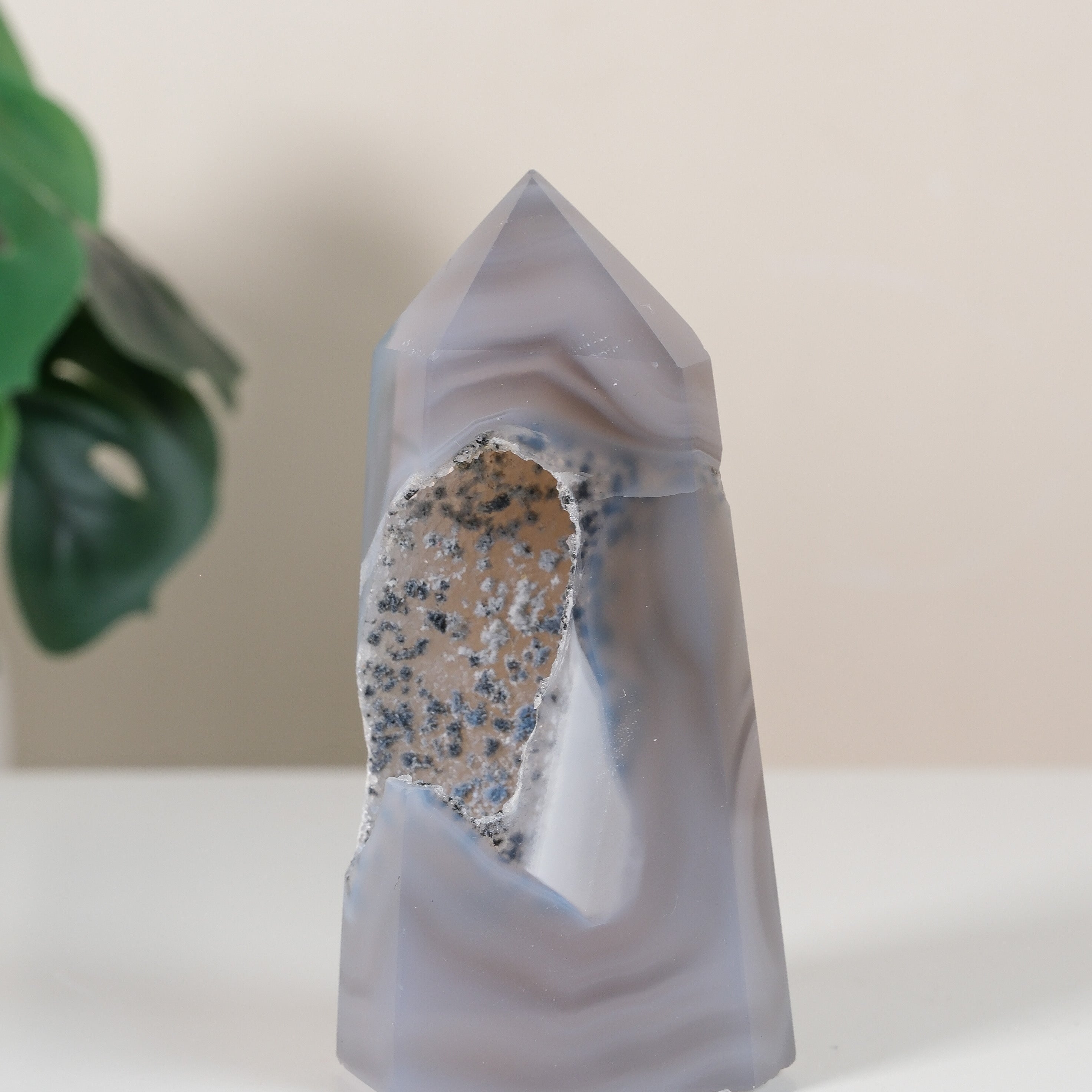 Druzy Agate Tower
