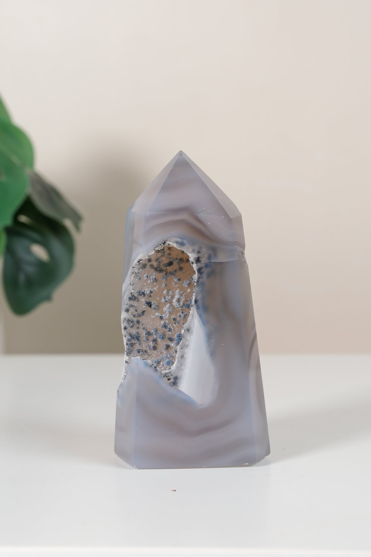 Druzy Agate Tower