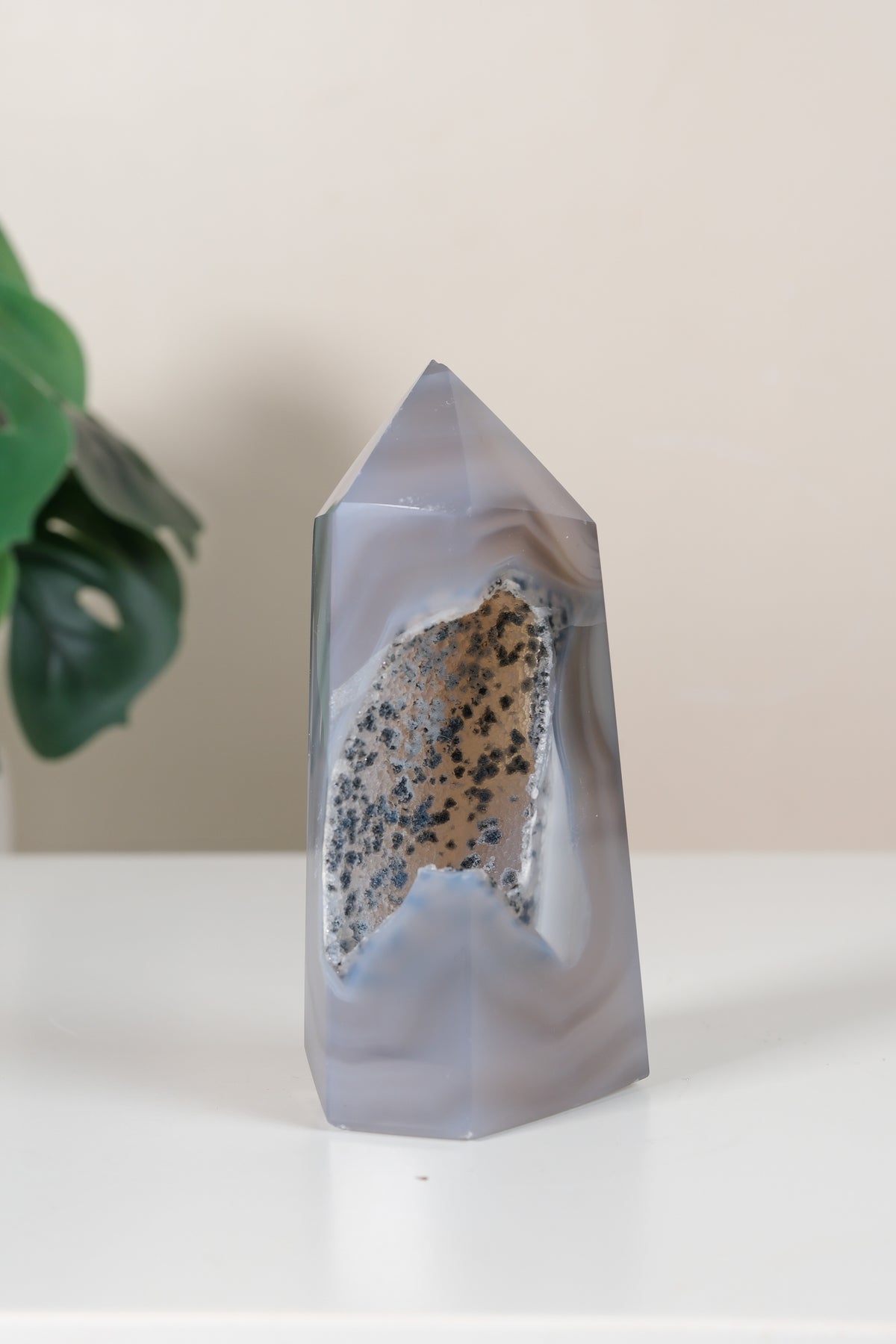 Druzy Agate Tower