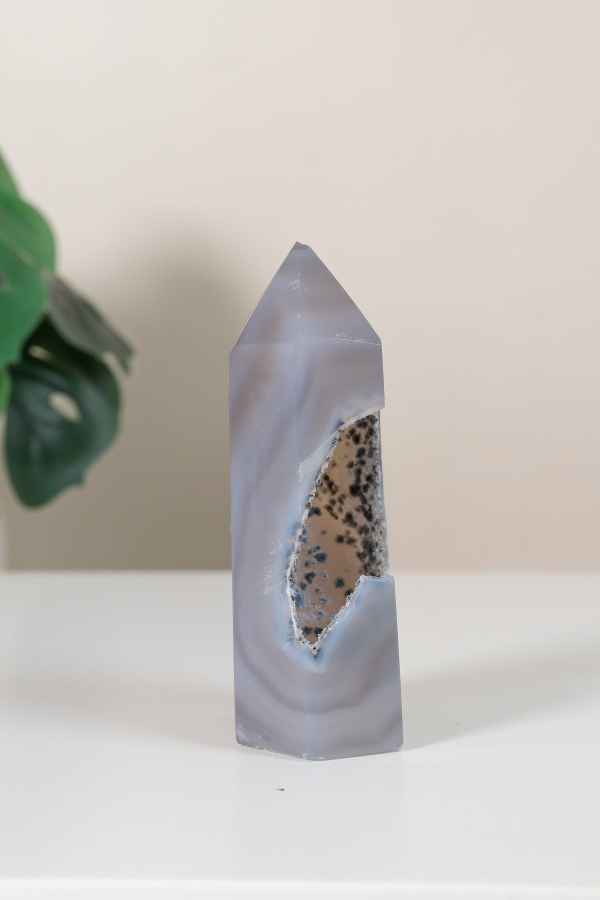 Druzy Agate Tower