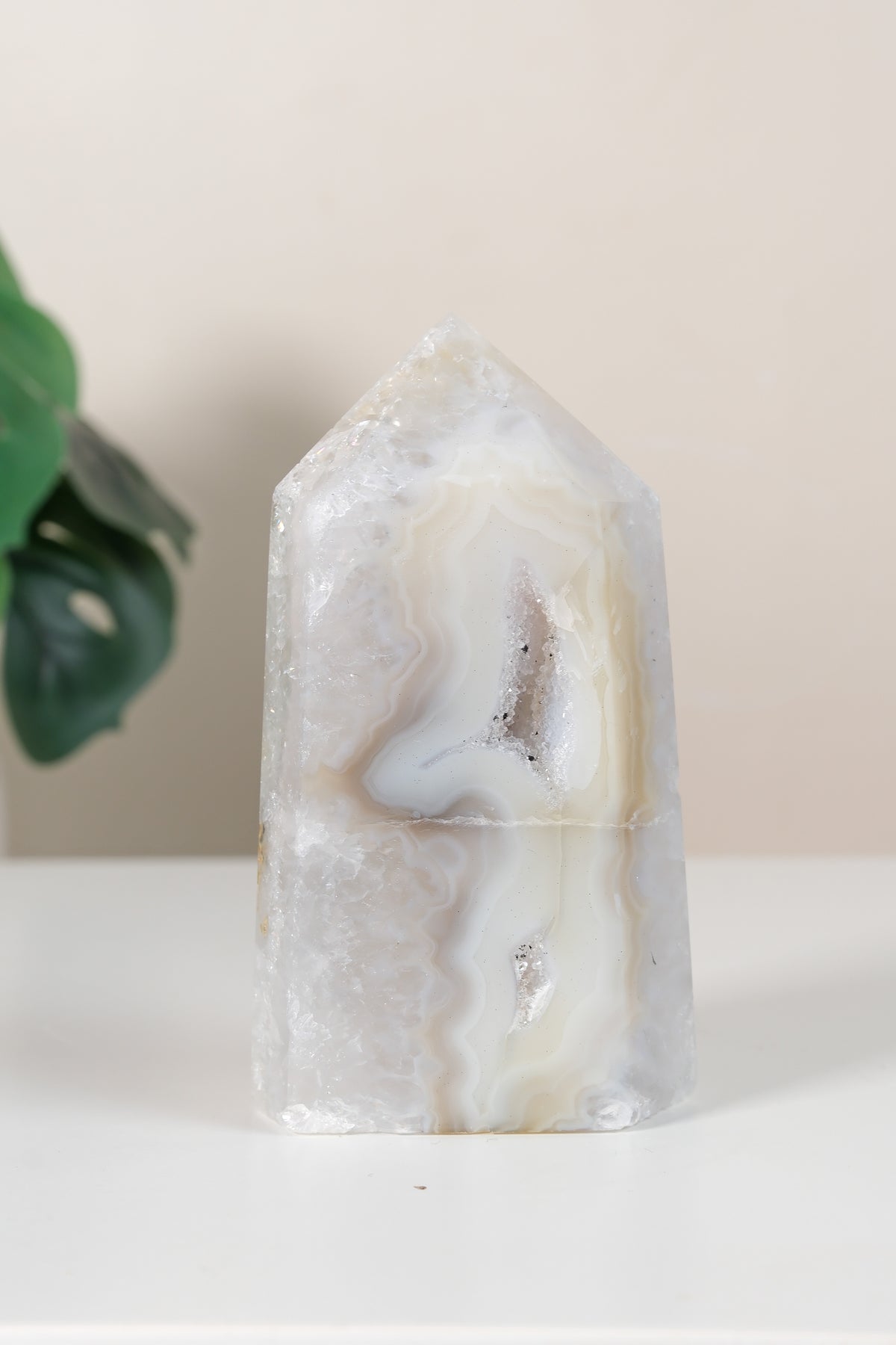 Druzy Agate Tower