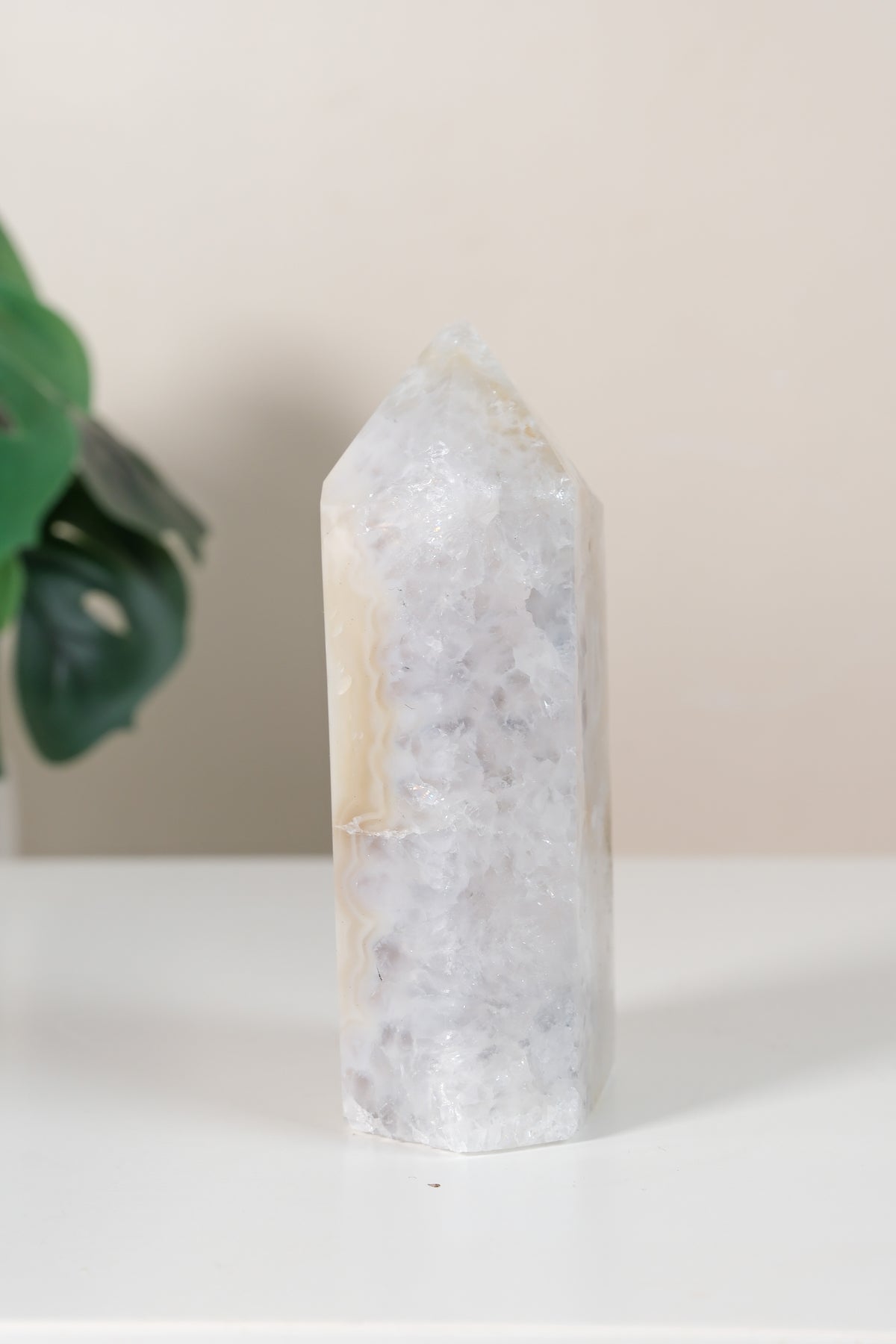 Druzy Agate Tower