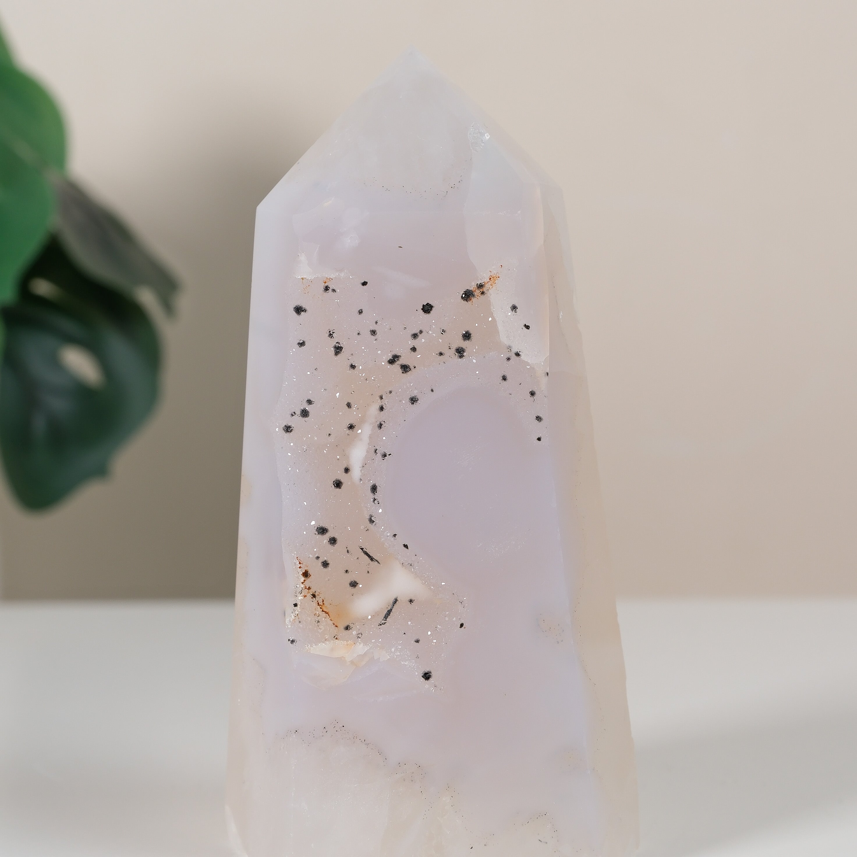 Druzy Agate Tower