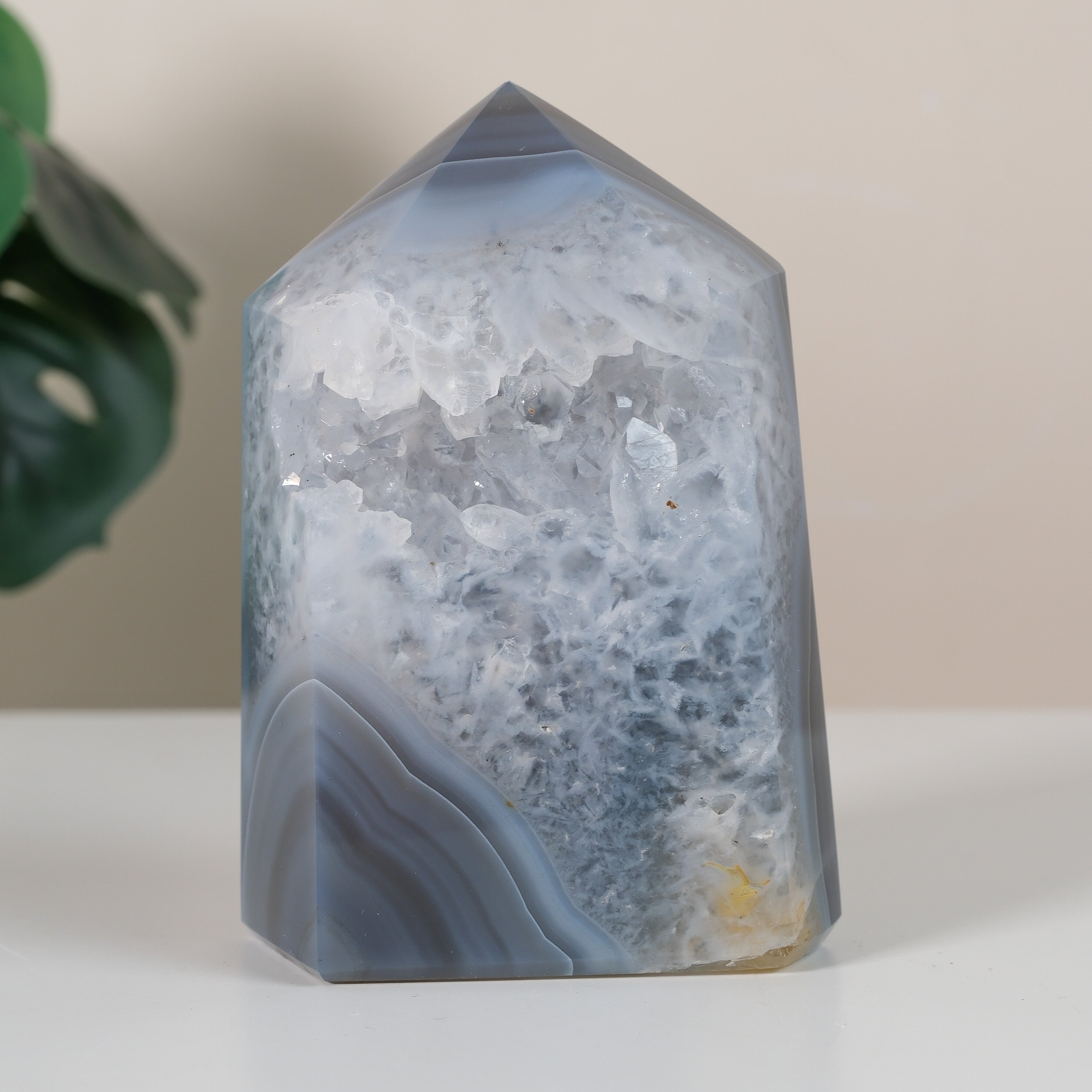 Druzy Agate Tower