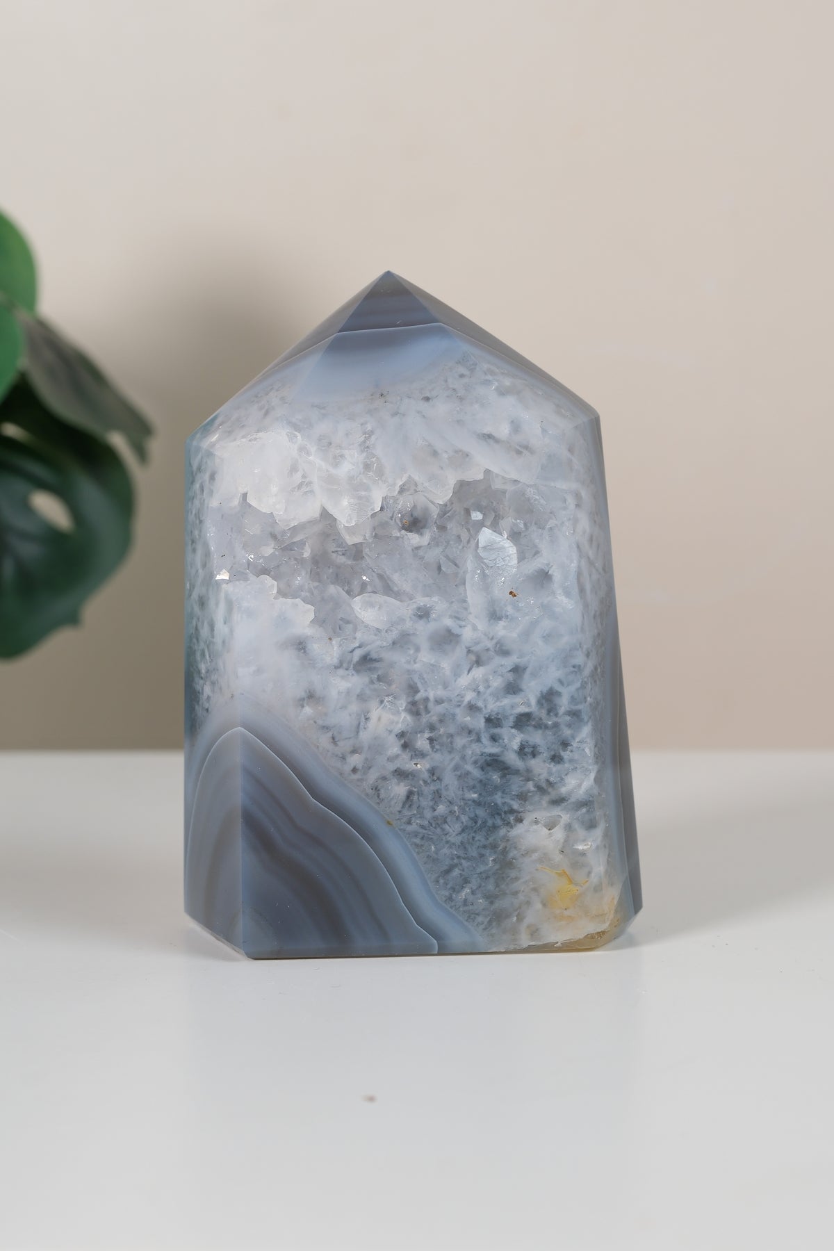 Druzy Agate Tower