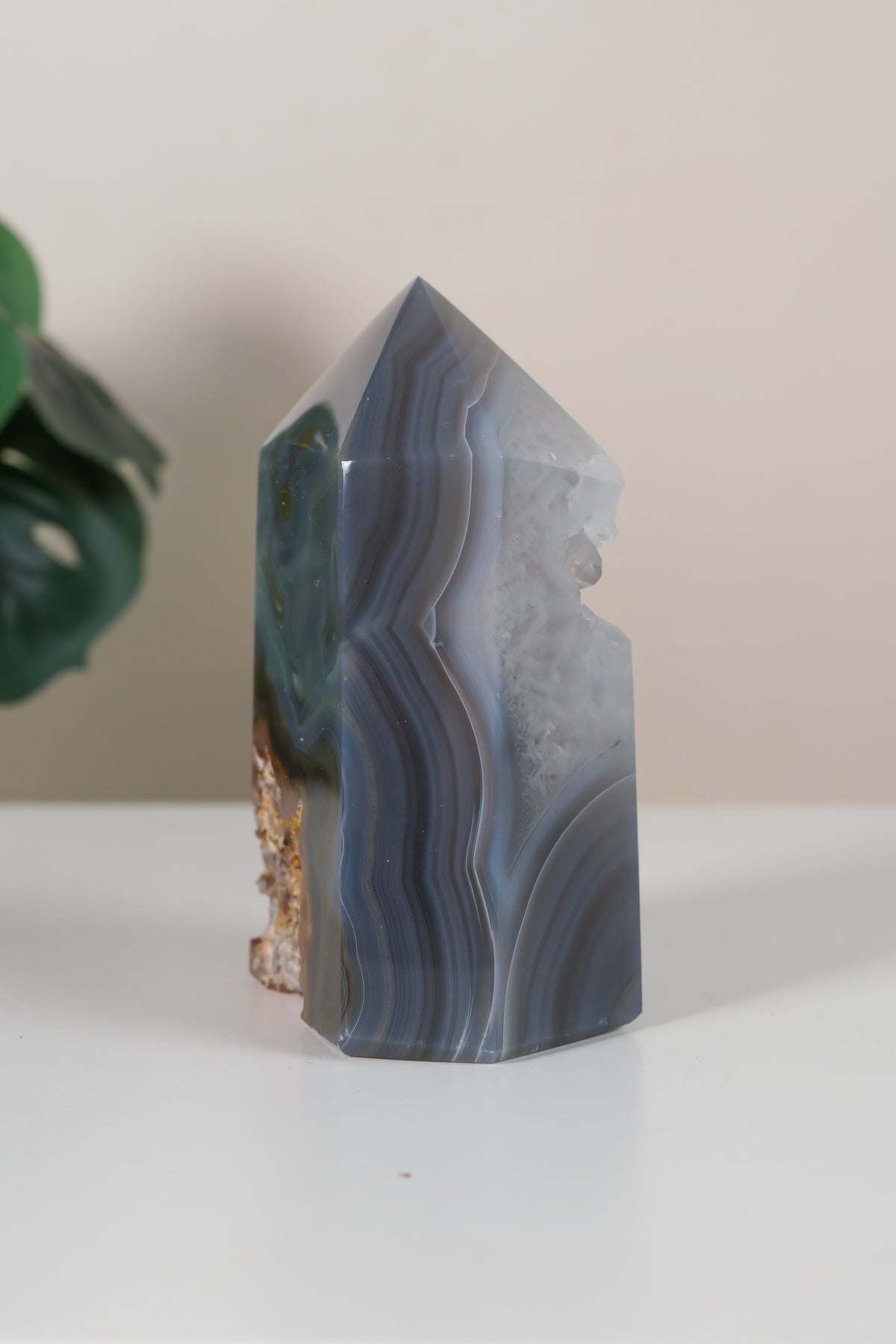 Druzy Agate Tower