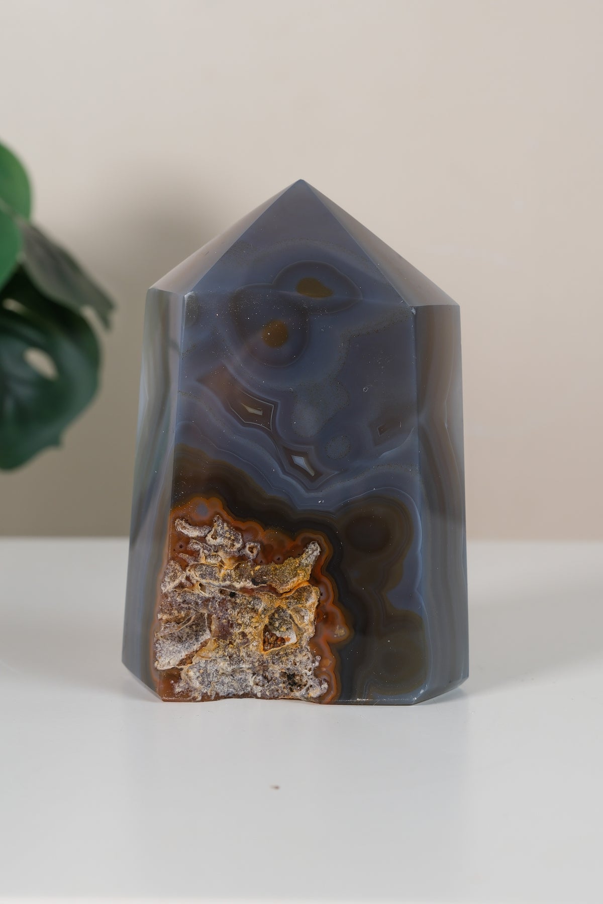 Druzy Agate Tower