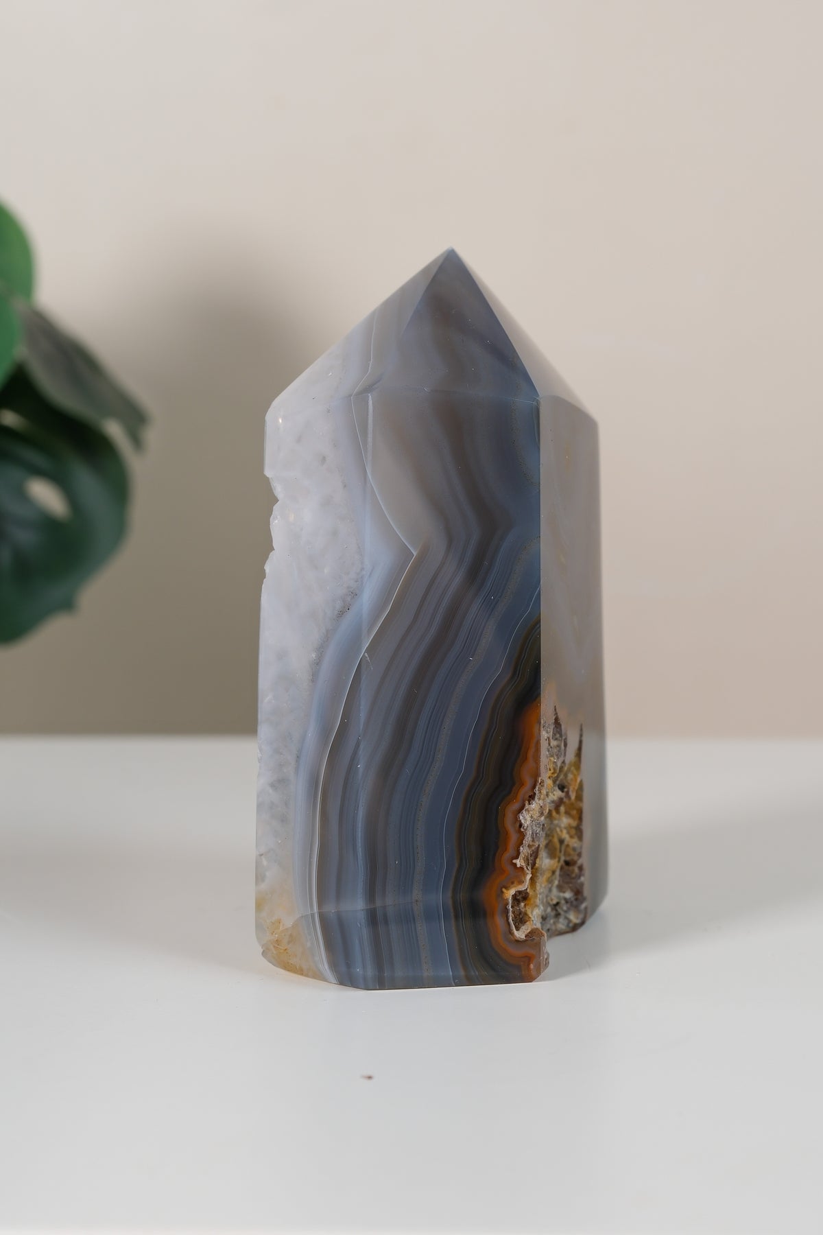 Druzy Agate Tower