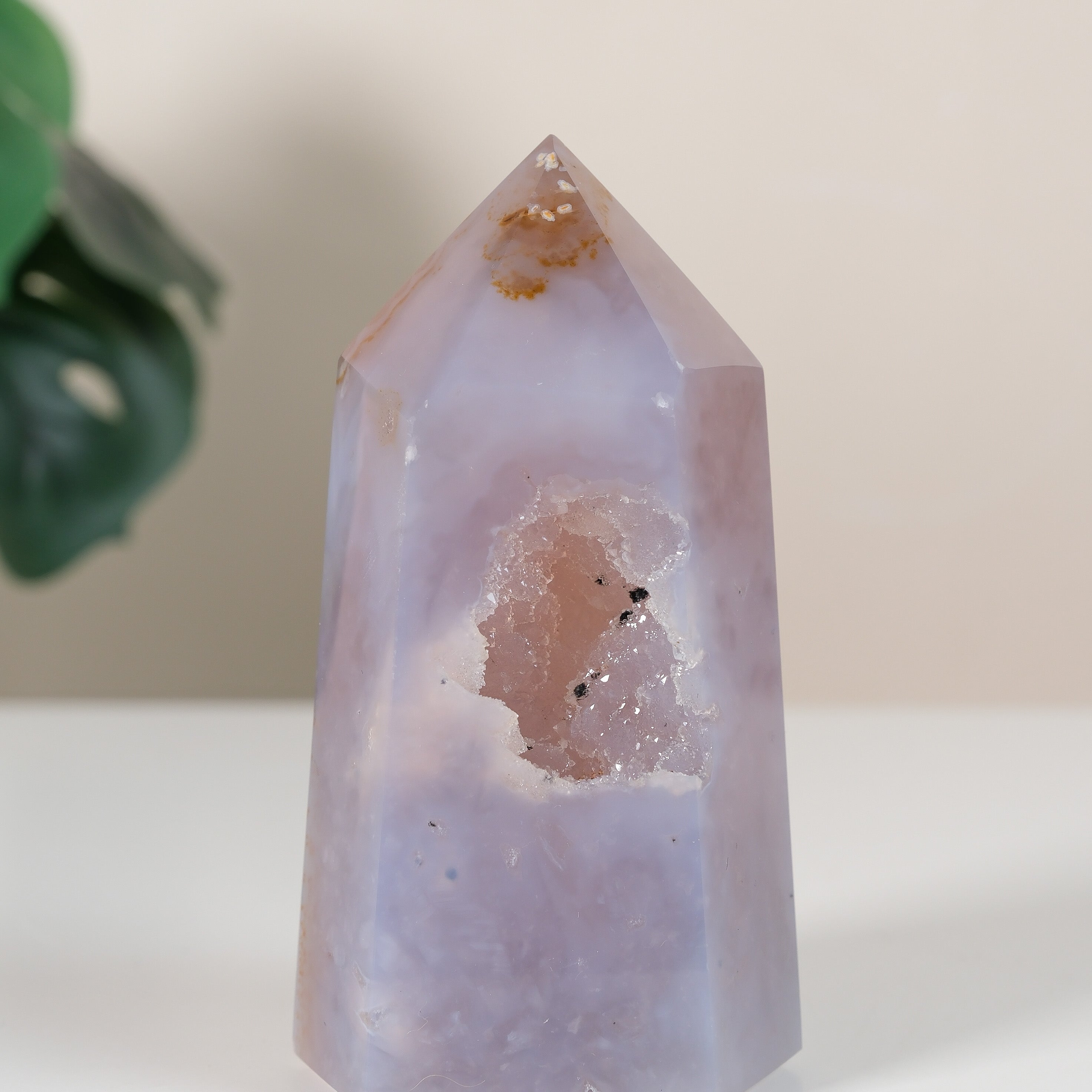 Druzy Agate Tower