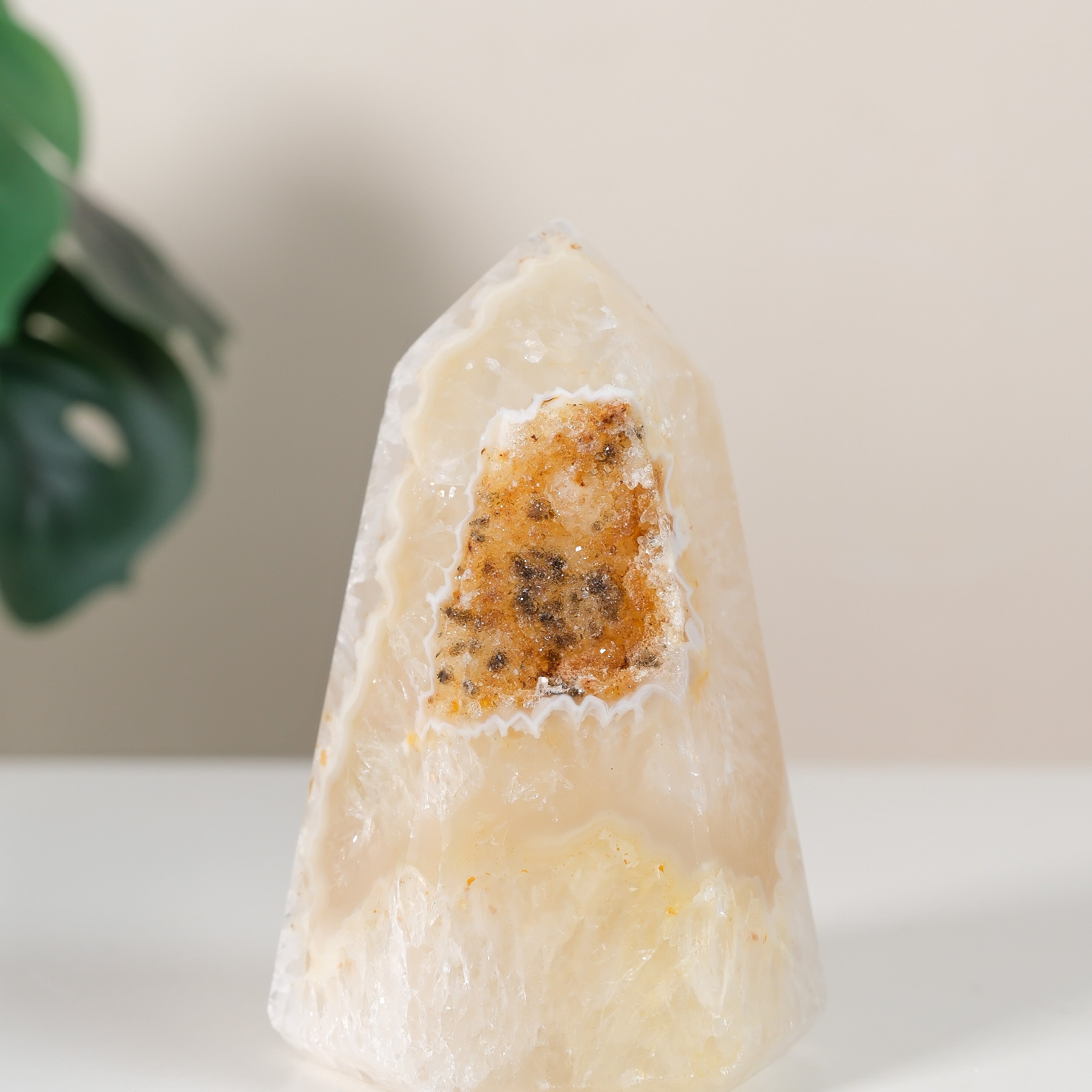 Druzy Agate Tower