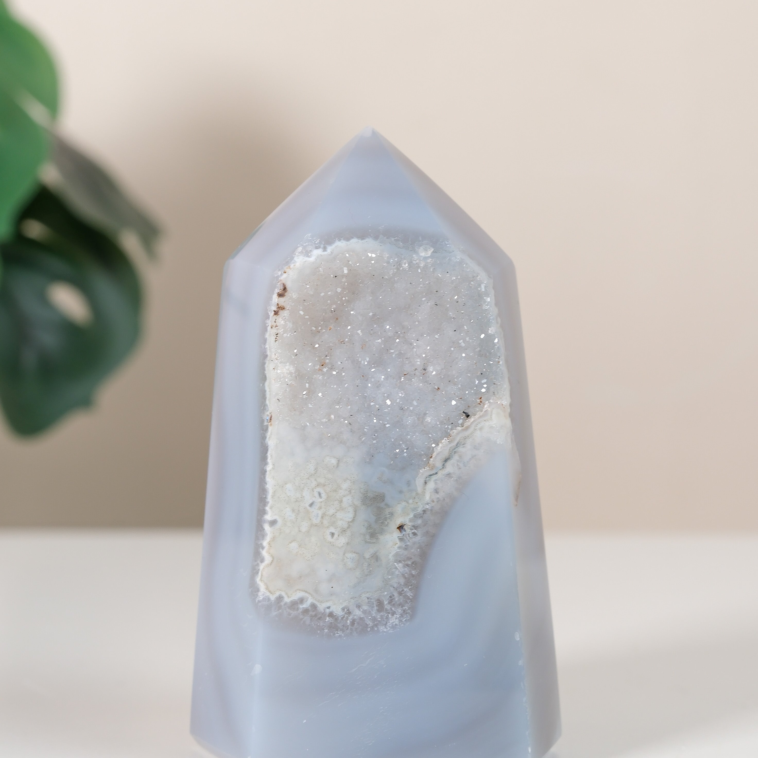 Druzy Agate Tower