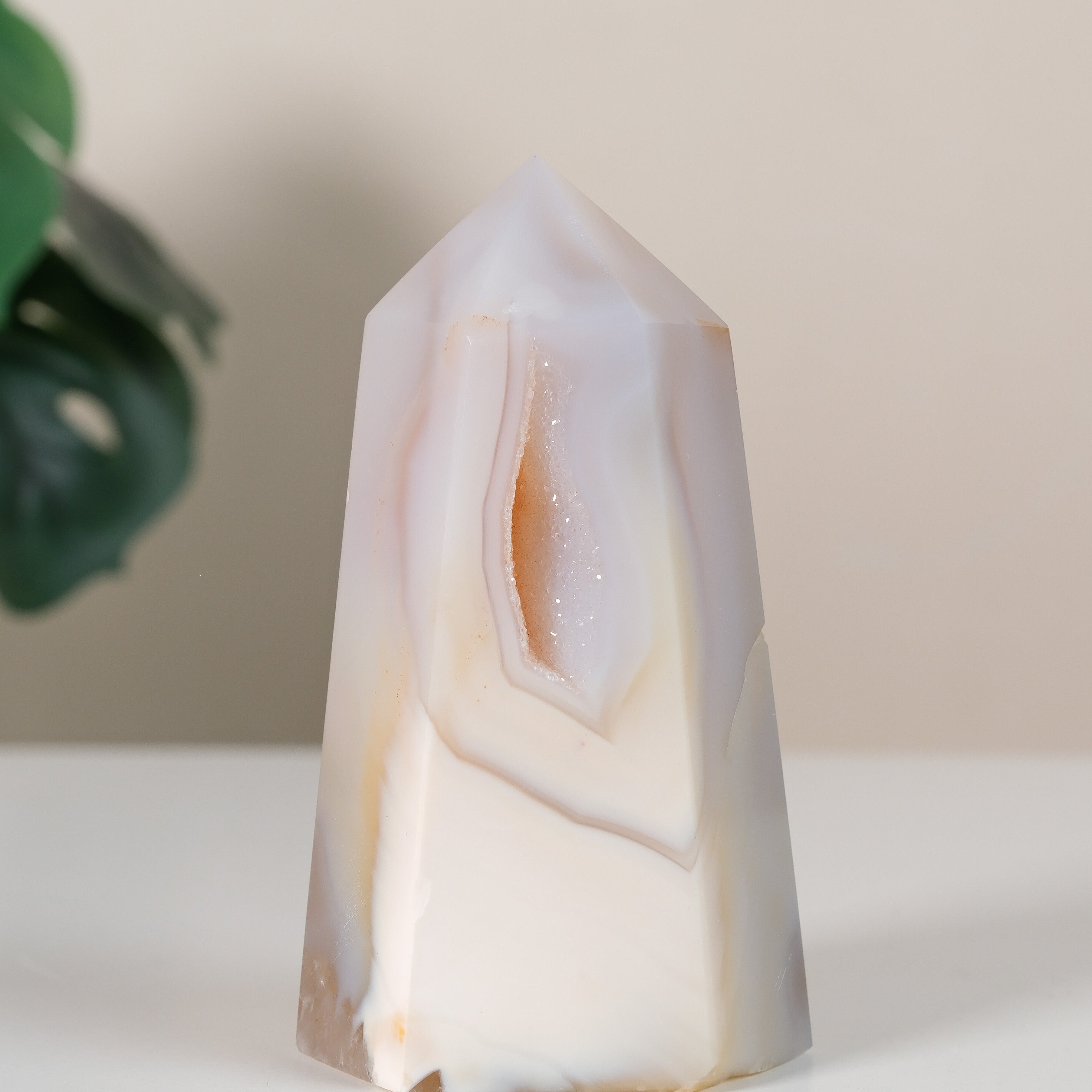 Druzy Agate Tower