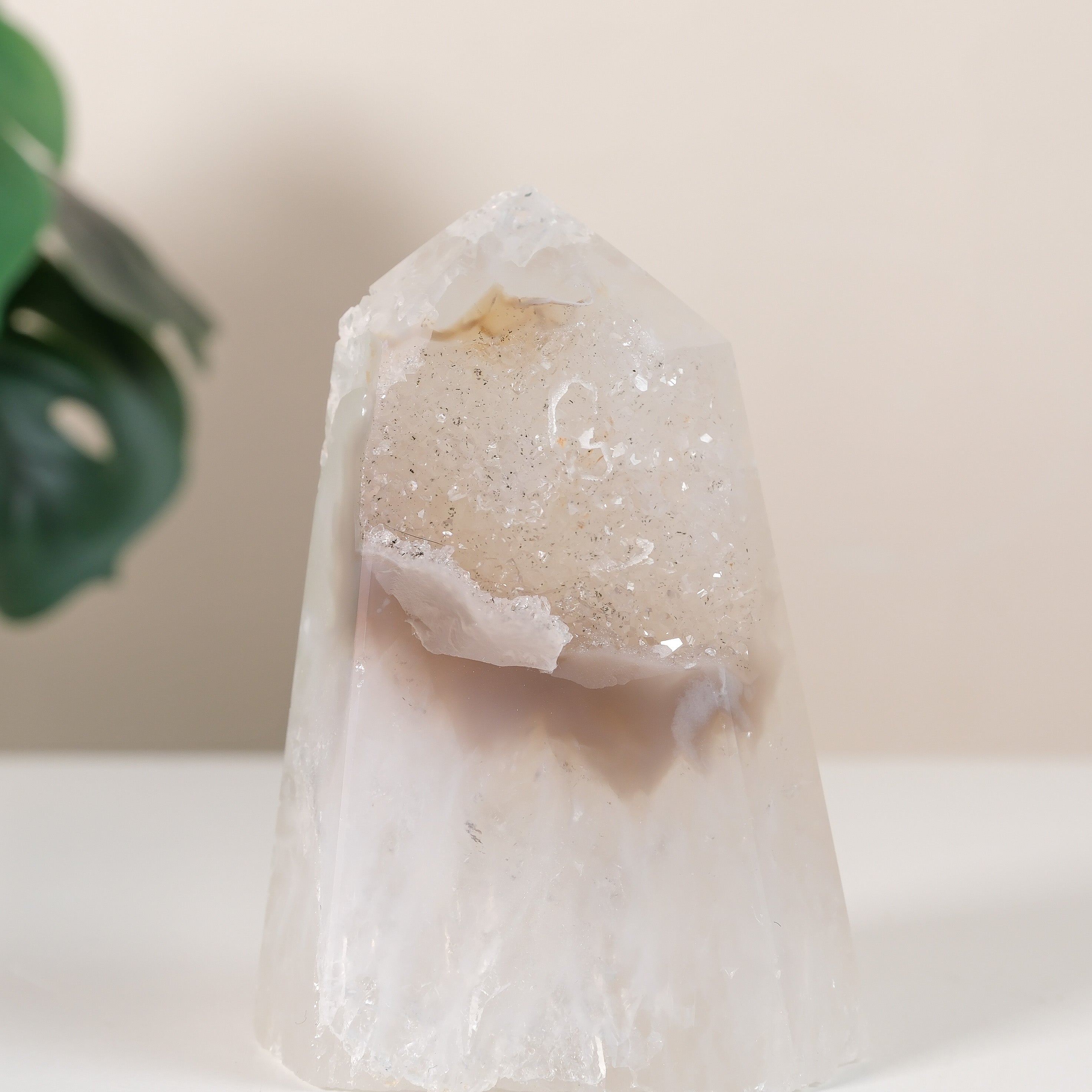 Druzy Agate Tower